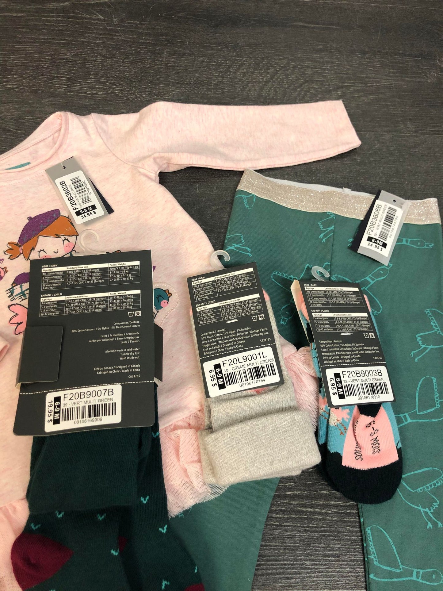 Mix and match - bernaches - souris mini - 6-9 mois