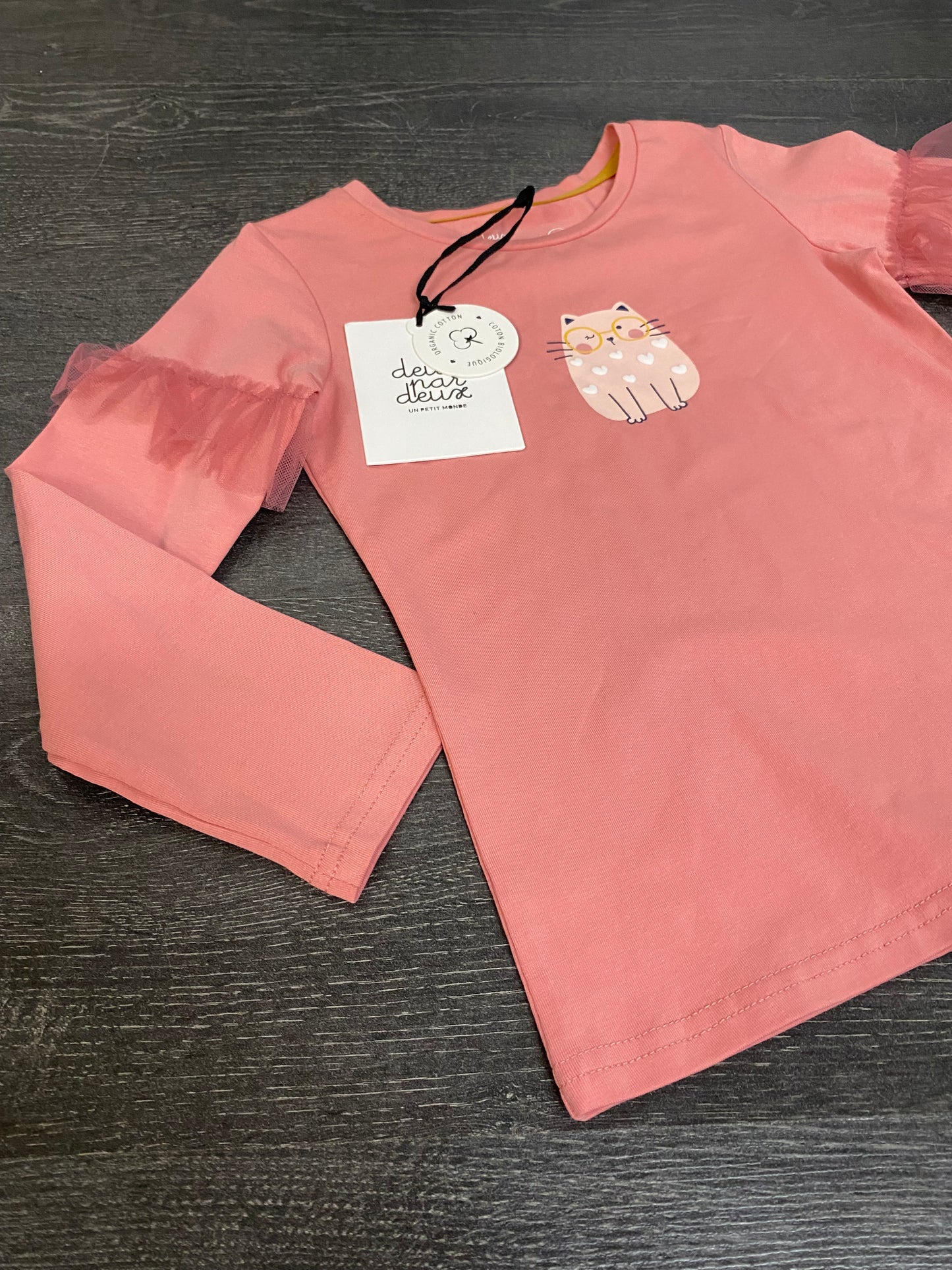Neuf - 2x2 - manches longues - 6 ans - rose