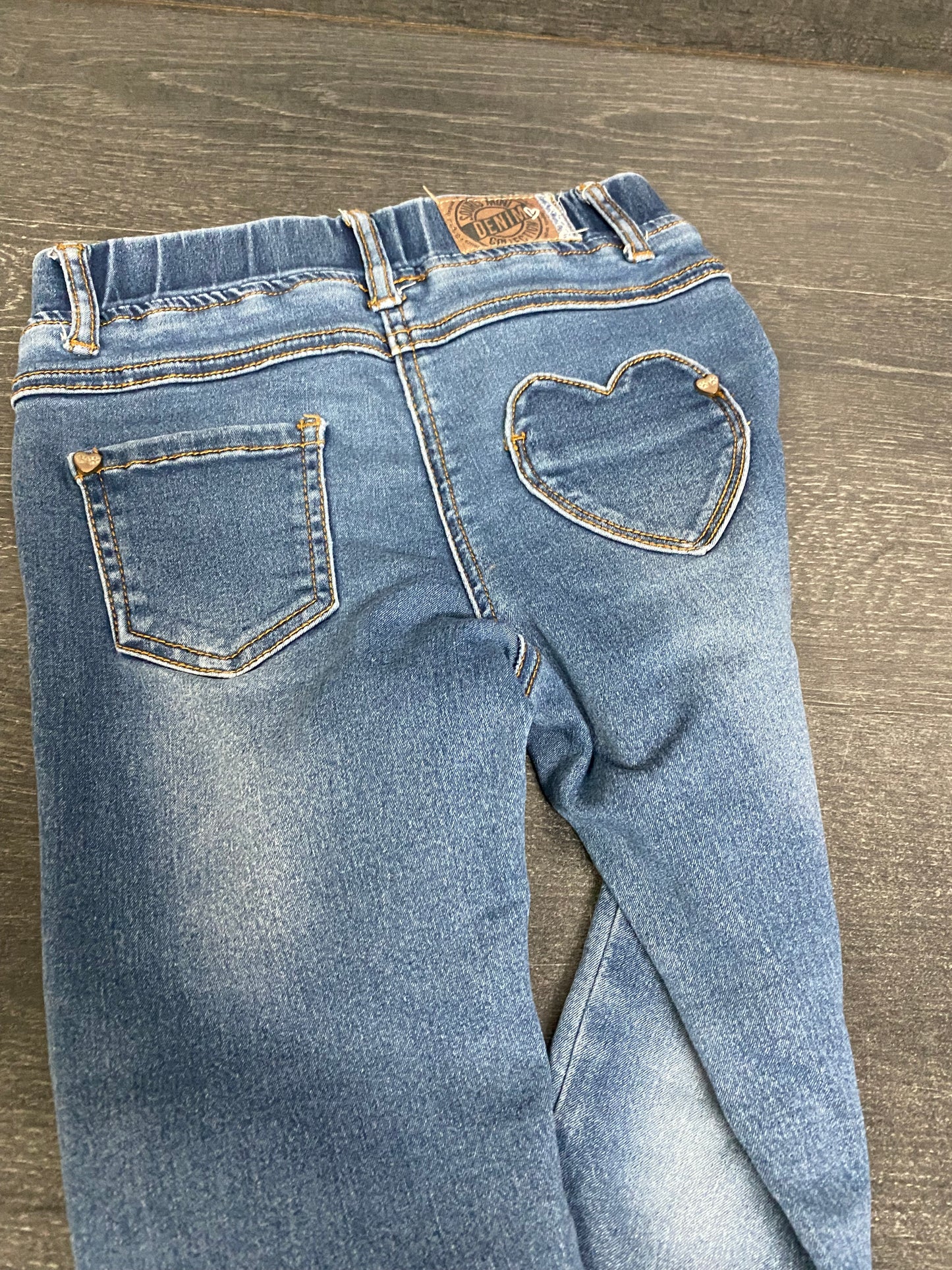 Friperie - jeans skinny - 7 ans - voir ma note - souris mini