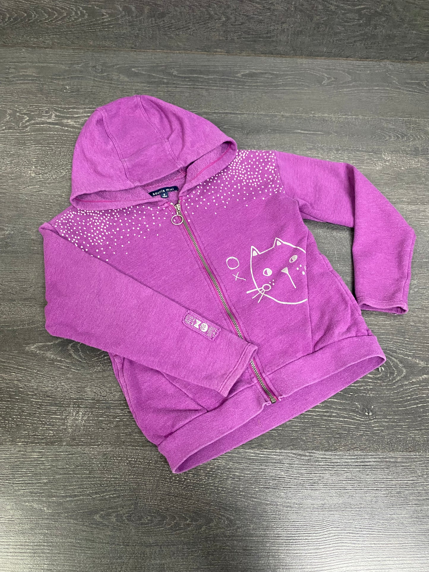 Friperie - 6 ans - veste - souris mini -