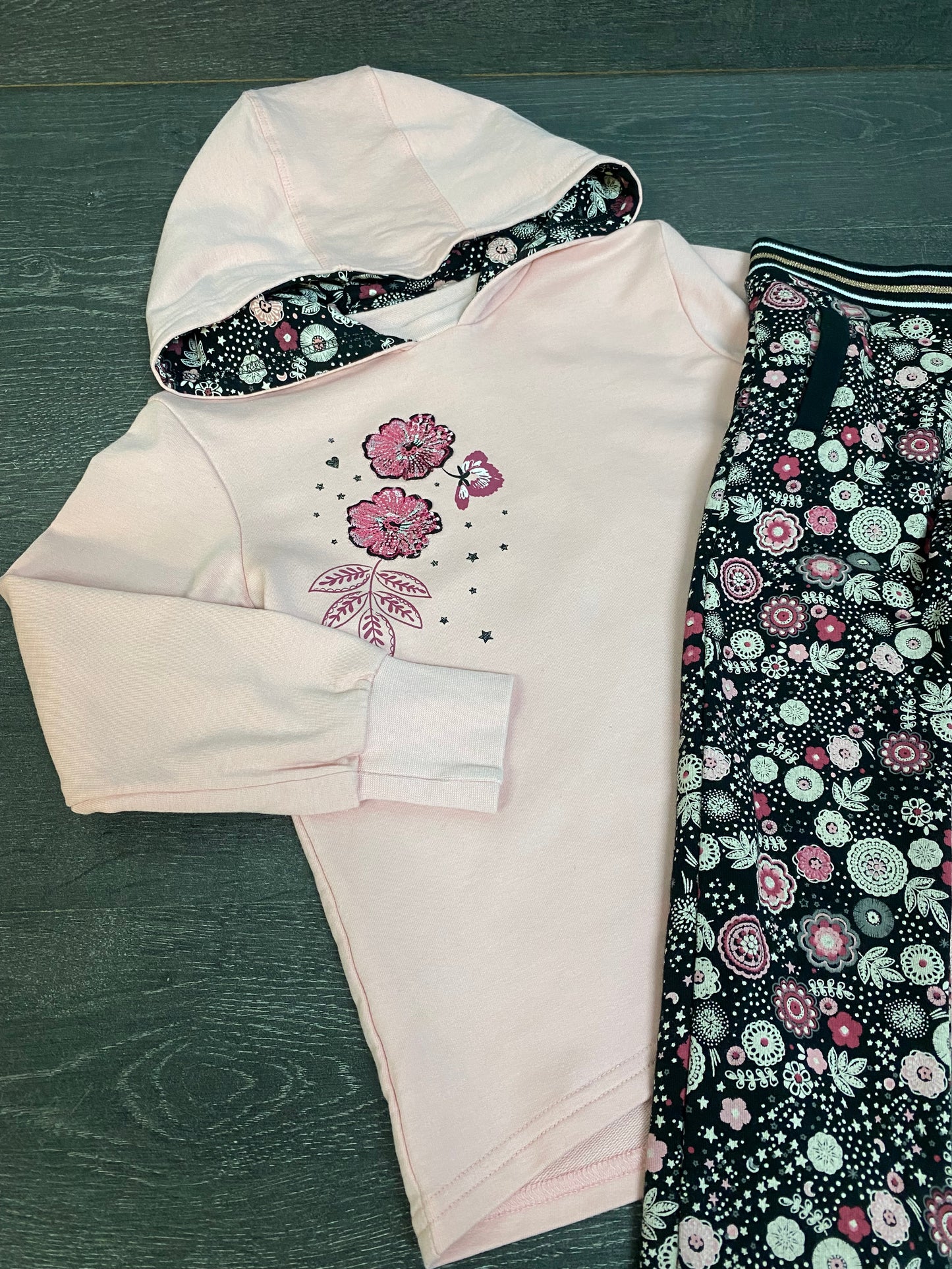 Friperie - nano - 4 ans - hoodie et jegging