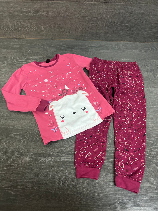 Friperie - nano - pyjama - 5 ans - rose -