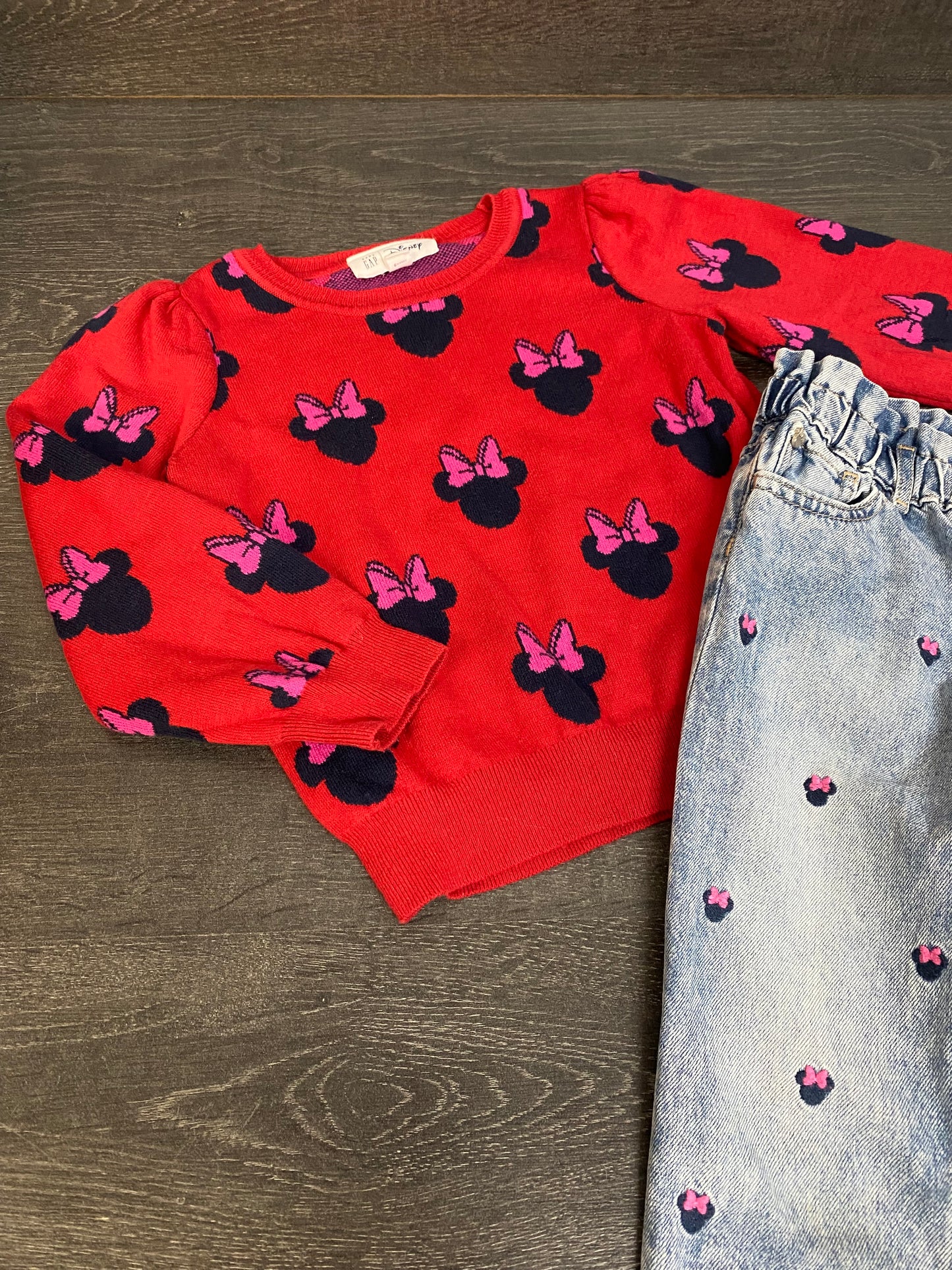 Friperie - gap edition walt disney - 5 ans - jeans et tricot