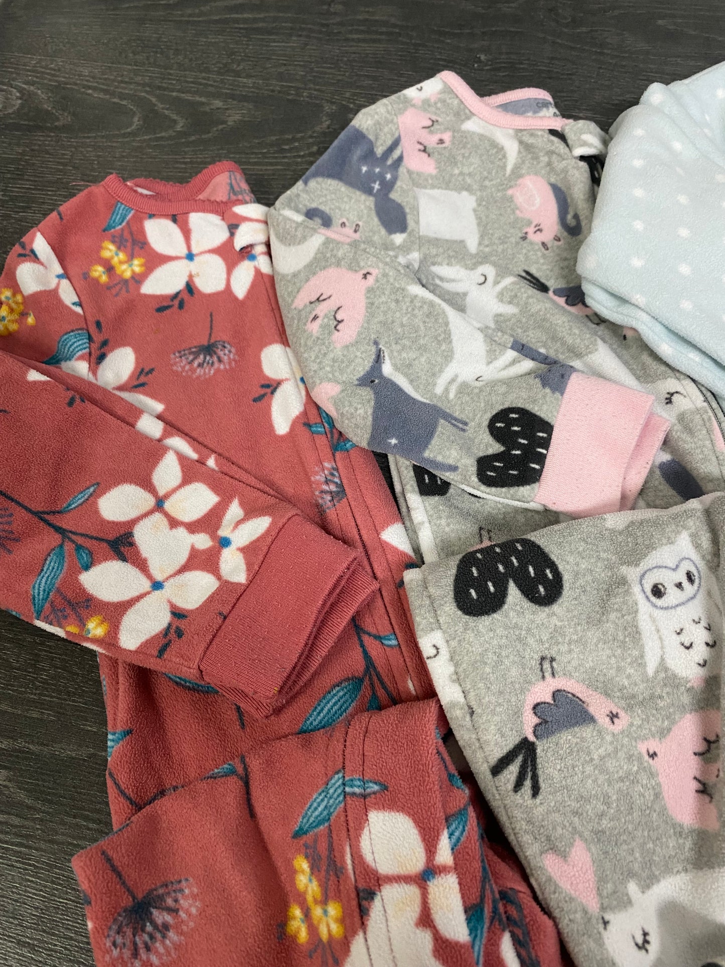 Friperie - 4 ans - carters - 5 pyjamas polar