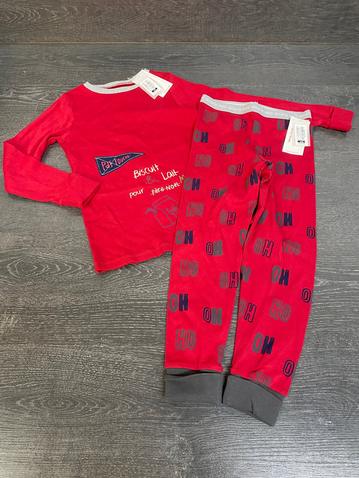 Pyjama noel - 4-5 ans - neuf - souris mini