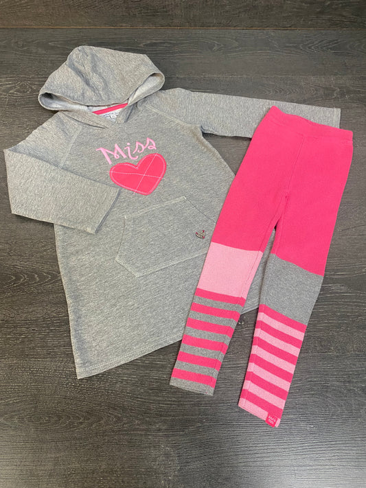 Friperie - tunique et collant de tricot - souris mini - 3 ans