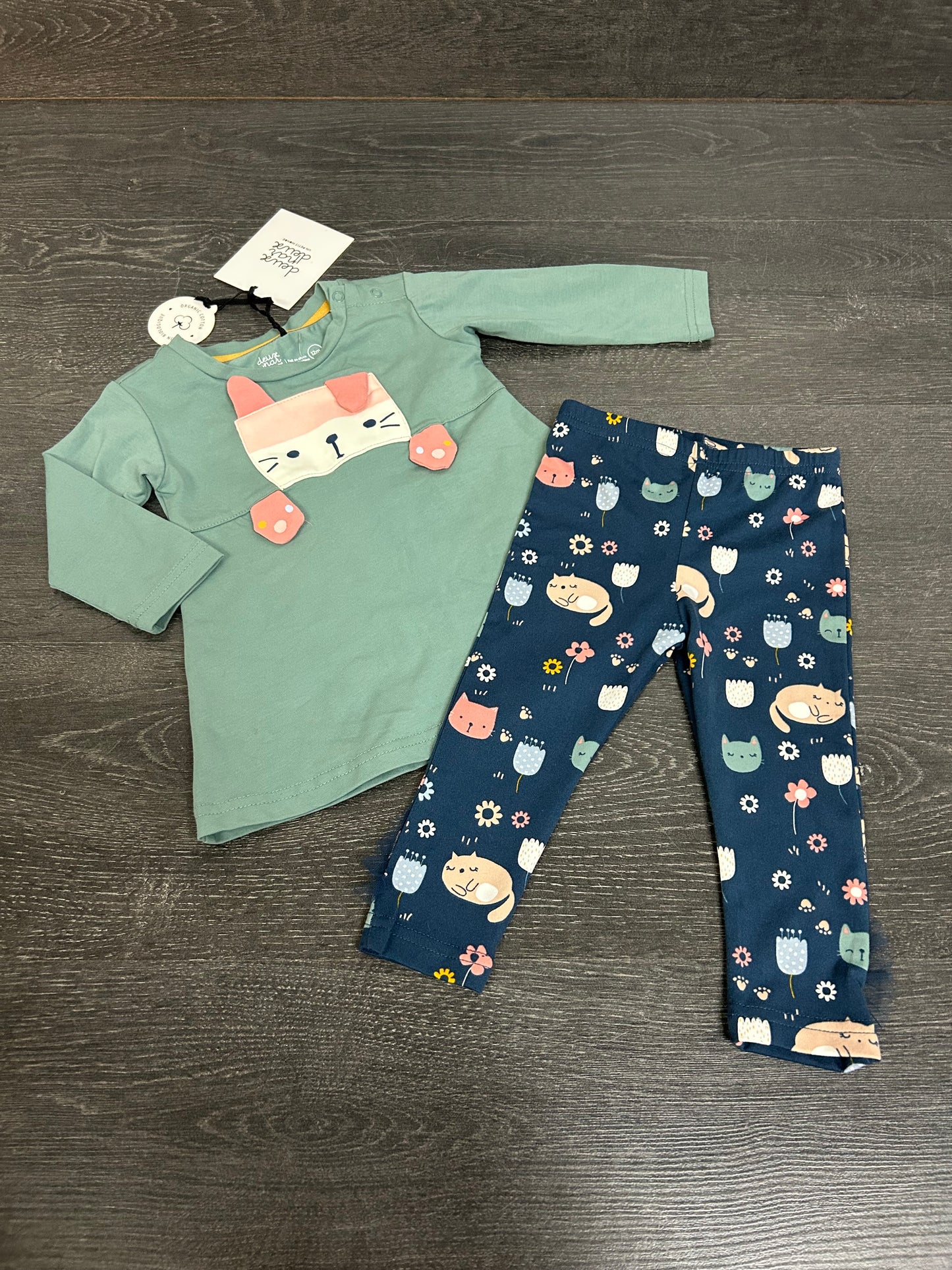 Neuf - tunique et legging - 12-18 mois - 2x2