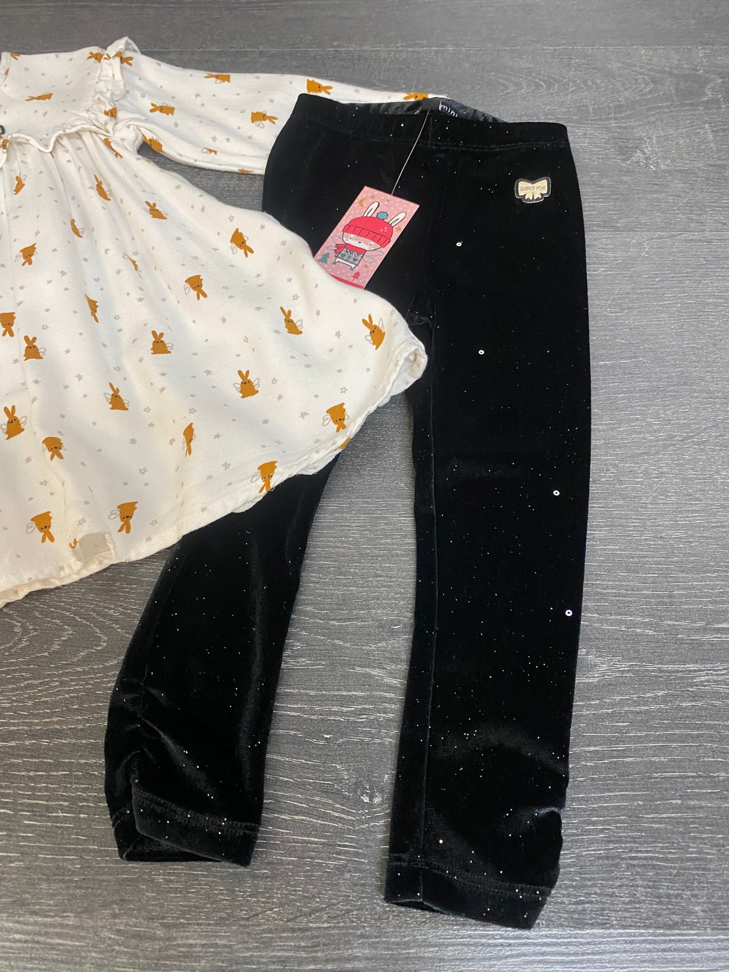 Neuf et usagé - 18-24 mois - tunique et legging velours -
