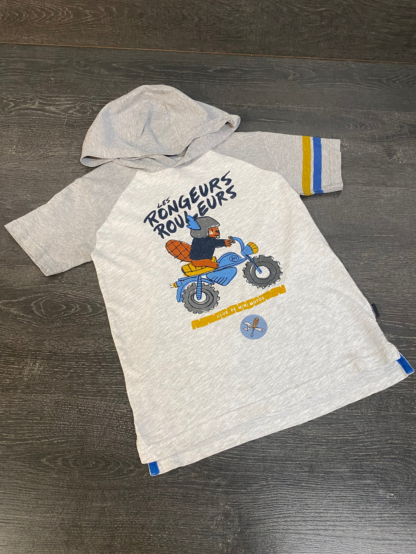 Friperie - 7 ans - hoodie - souris mini