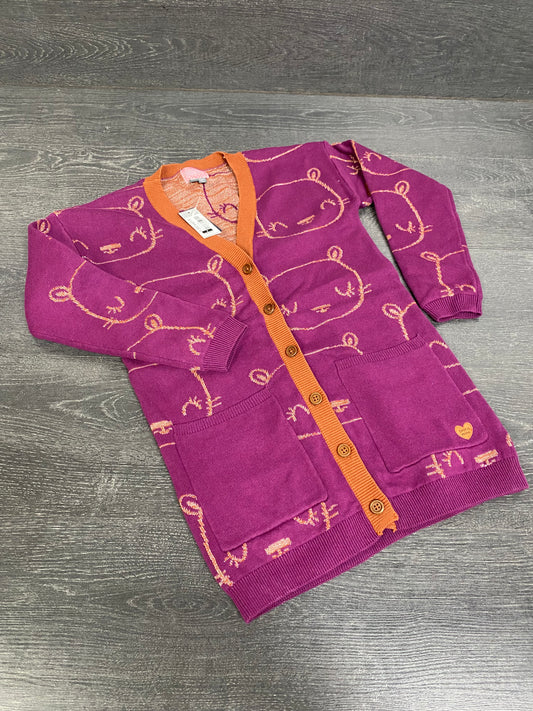 Veste longue tricot - 7 ans - neuve - souris mini