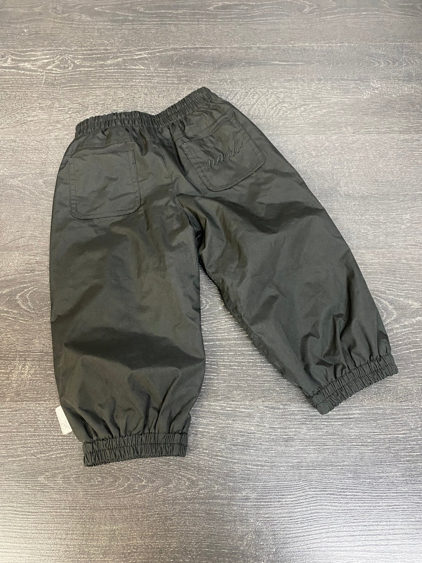 Friperie - nano - pantalon de pluie - noir - 12 mois