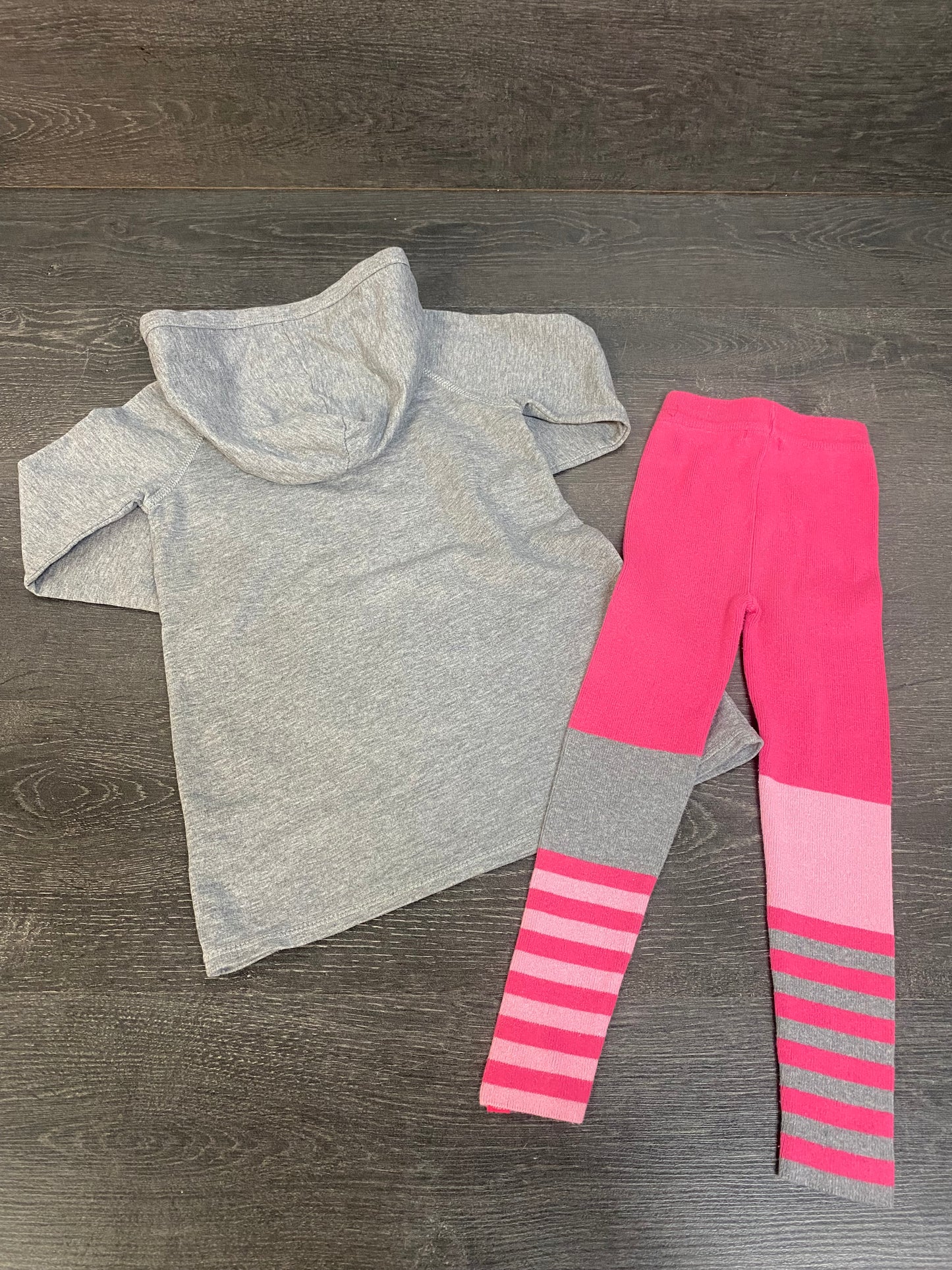 Friperie - tunique et collant de tricot - souris mini - 3 ans