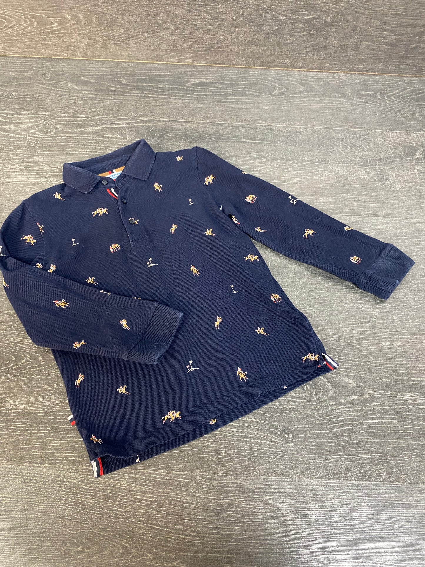 Friperie - polo manches longues - 5 ans