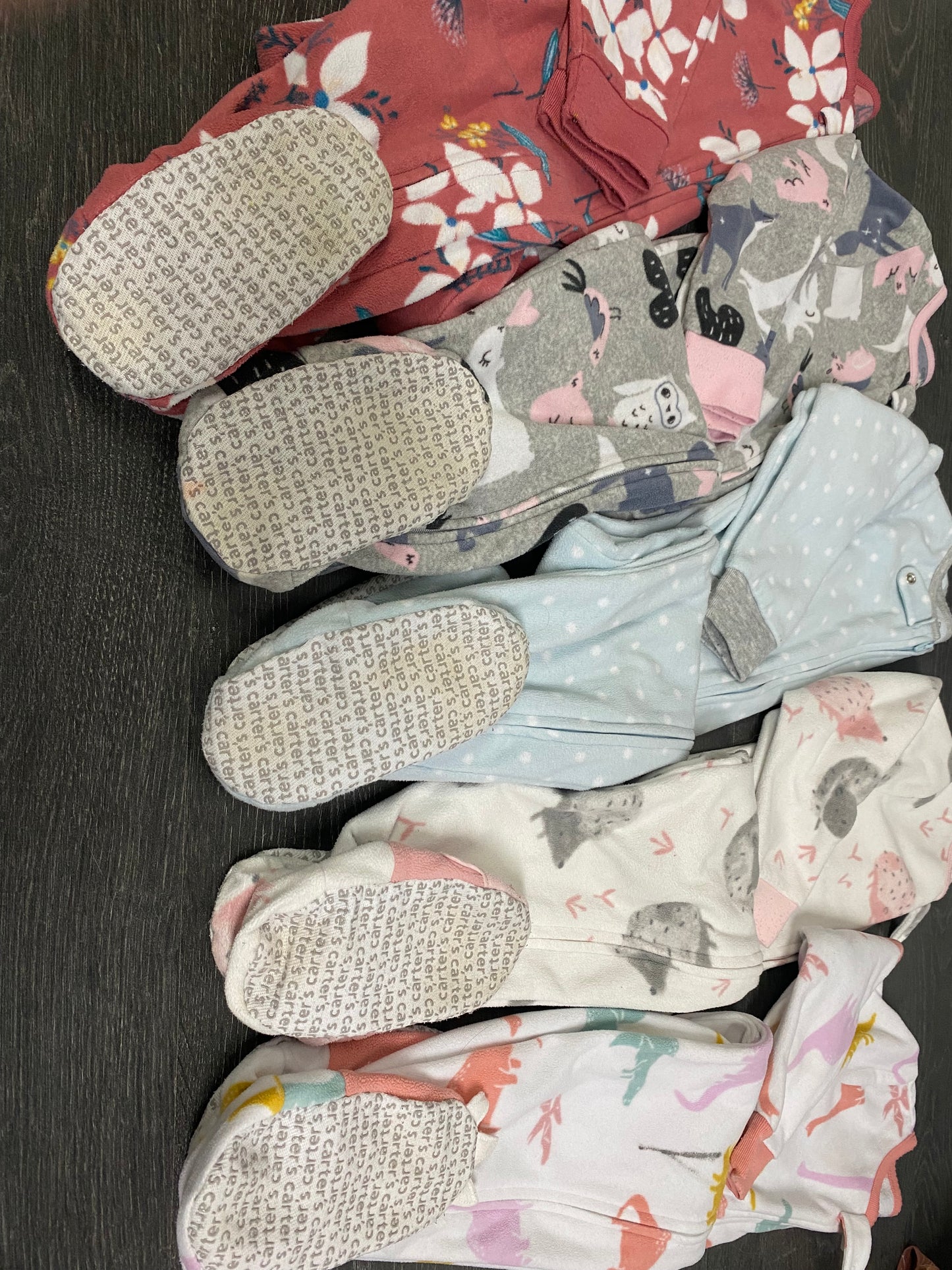 Friperie - 4 ans - carters - 5 pyjamas polar