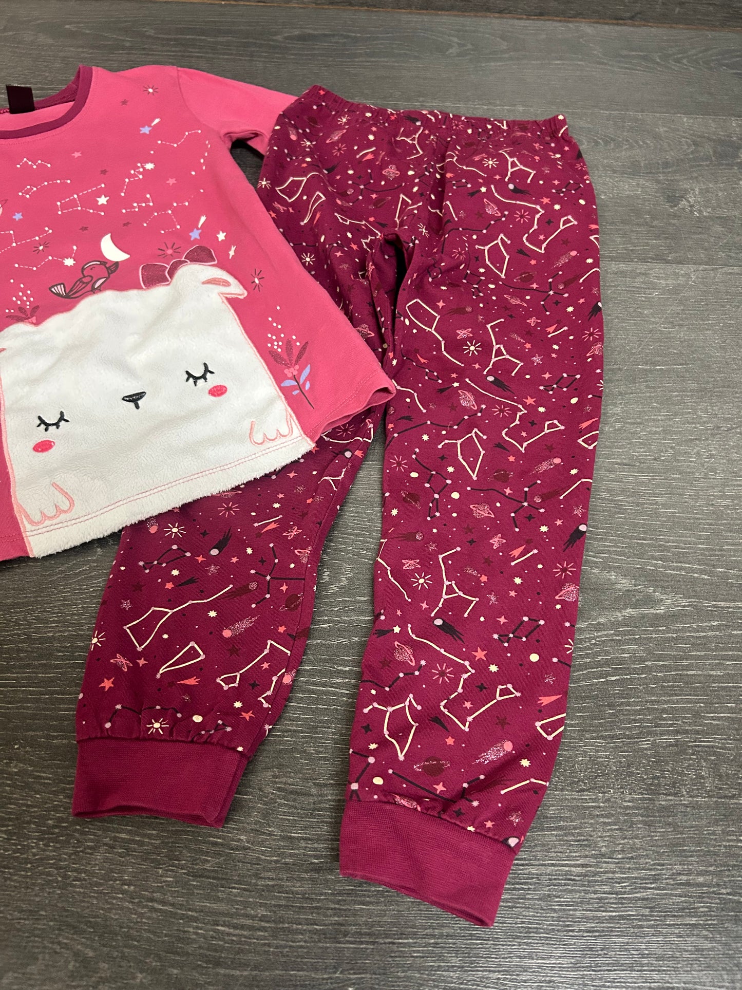 Friperie - nano - pyjama - 5 ans - rose -