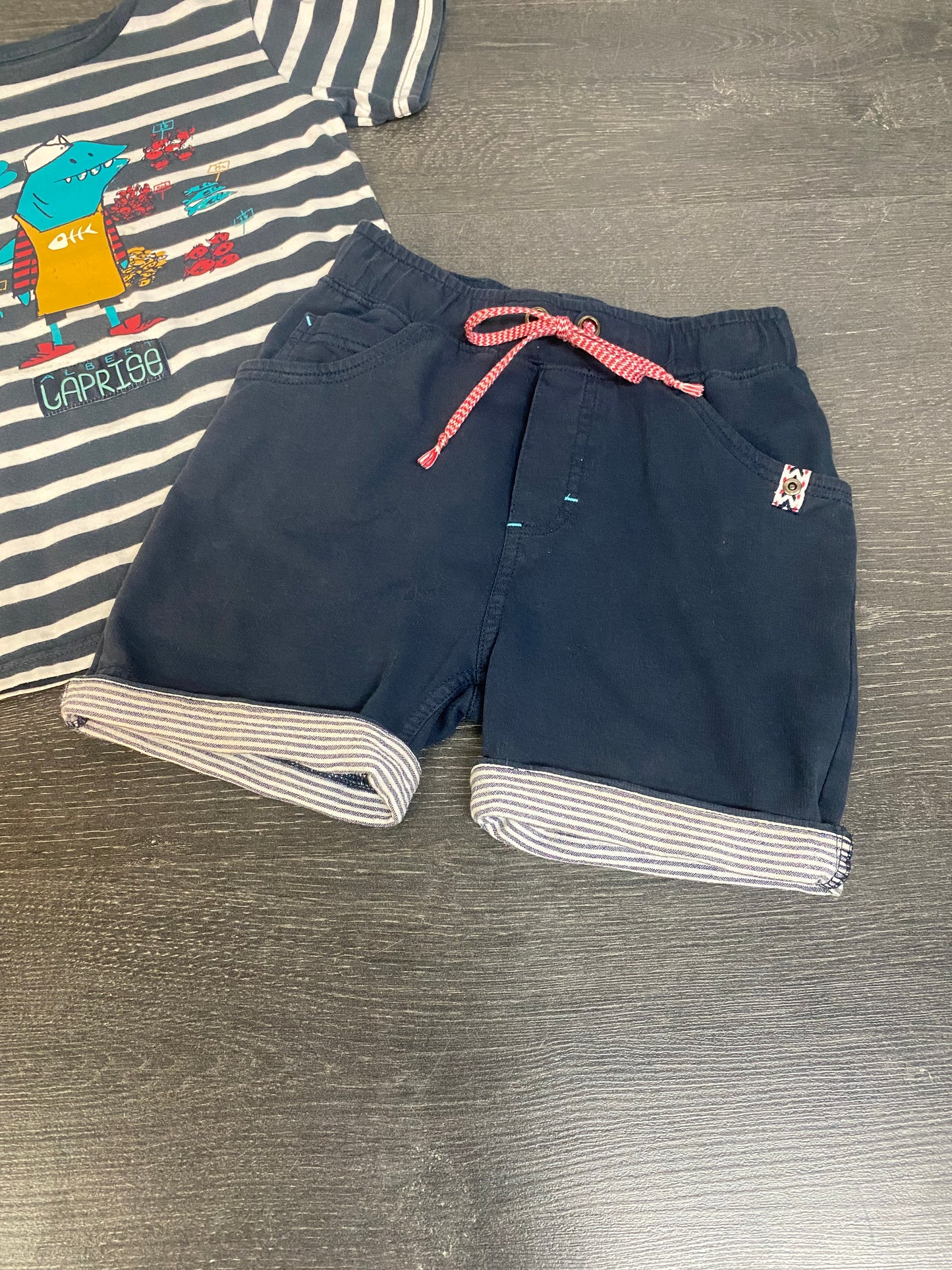 Duo short 6 ans et t - shirt 7 ans souris mini