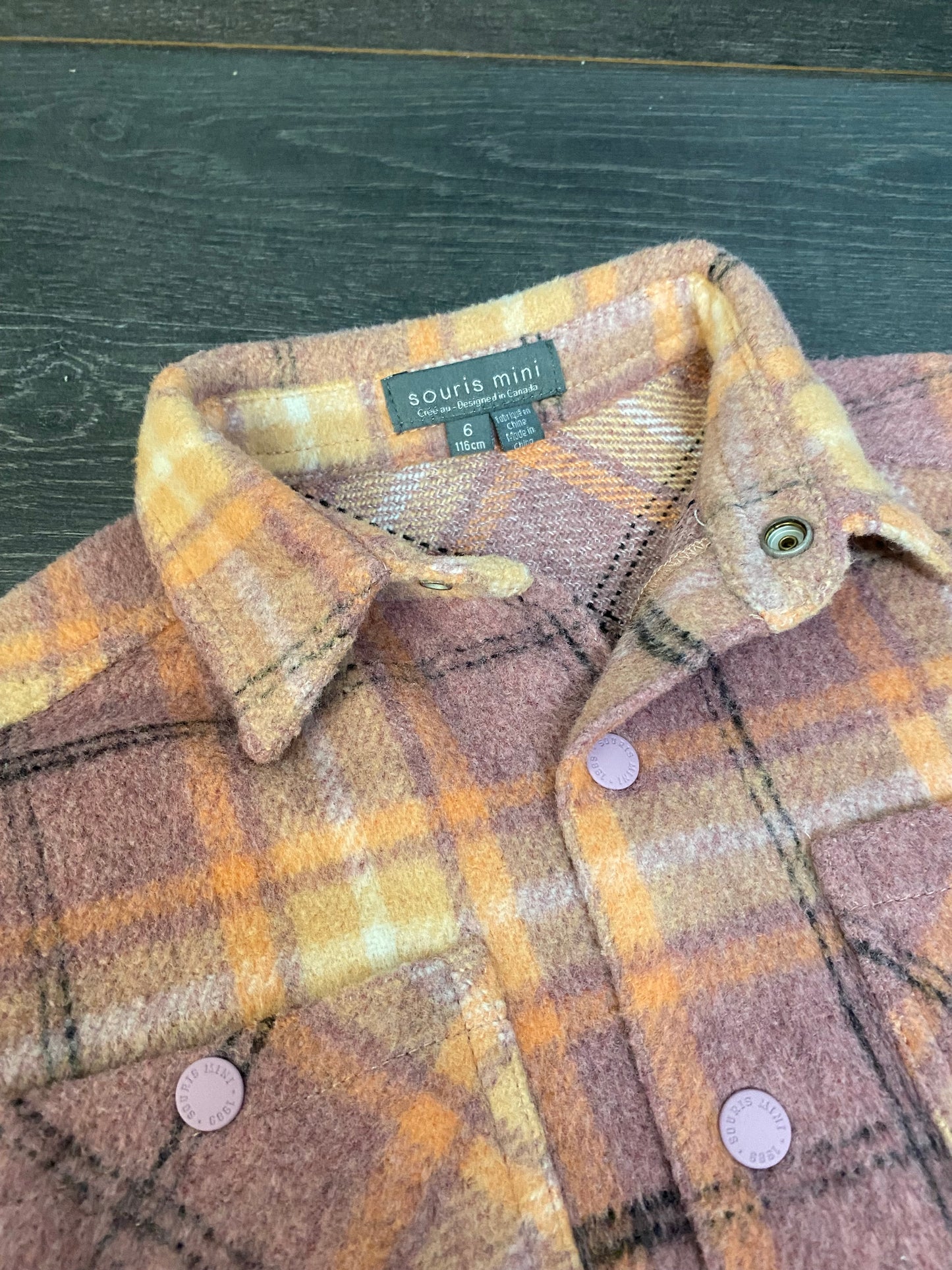 Reservé - Friperie - veste carreaux sm - 6 ans