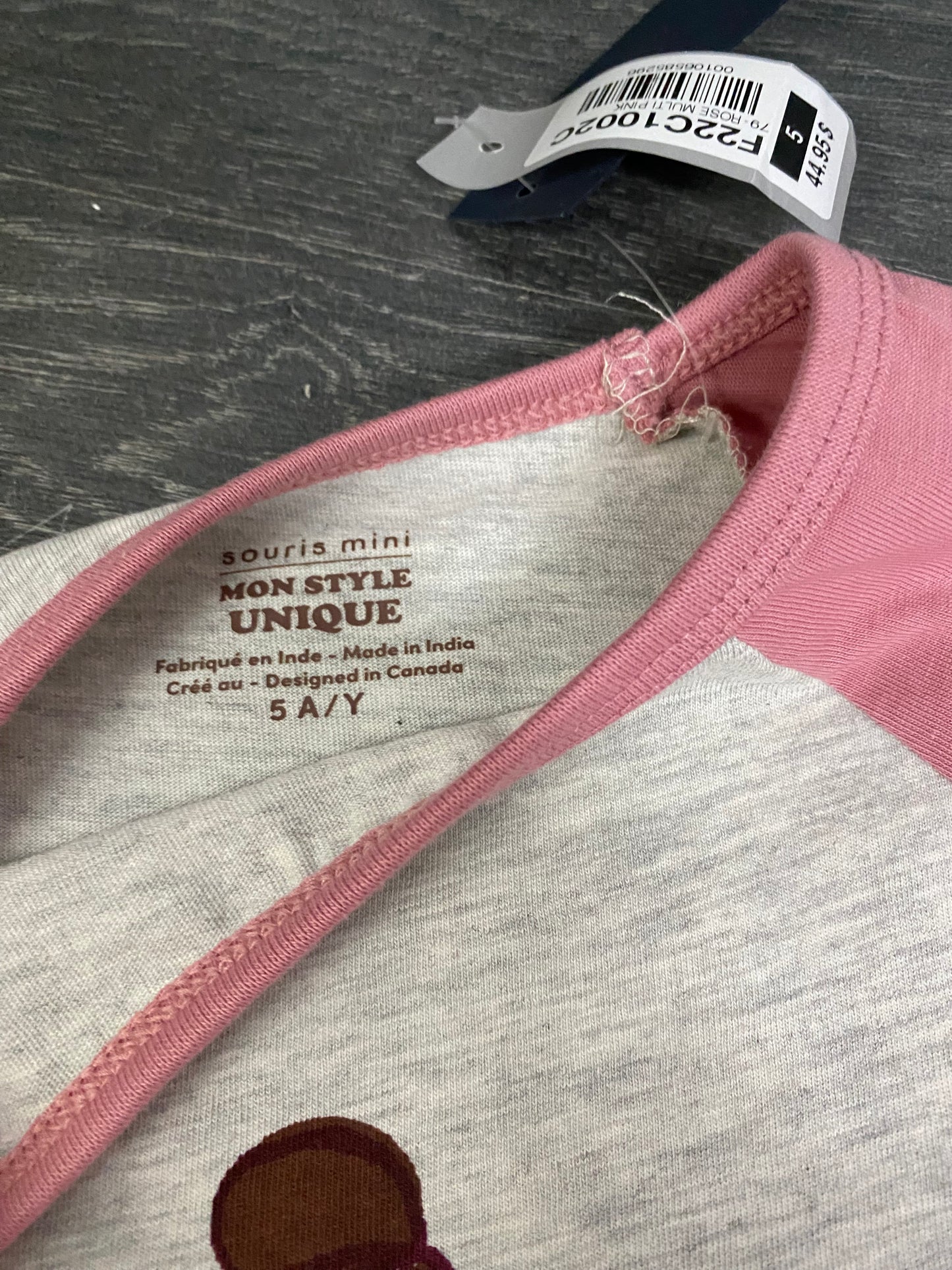 Neuf - pyjama - souris mini - 5 ans
