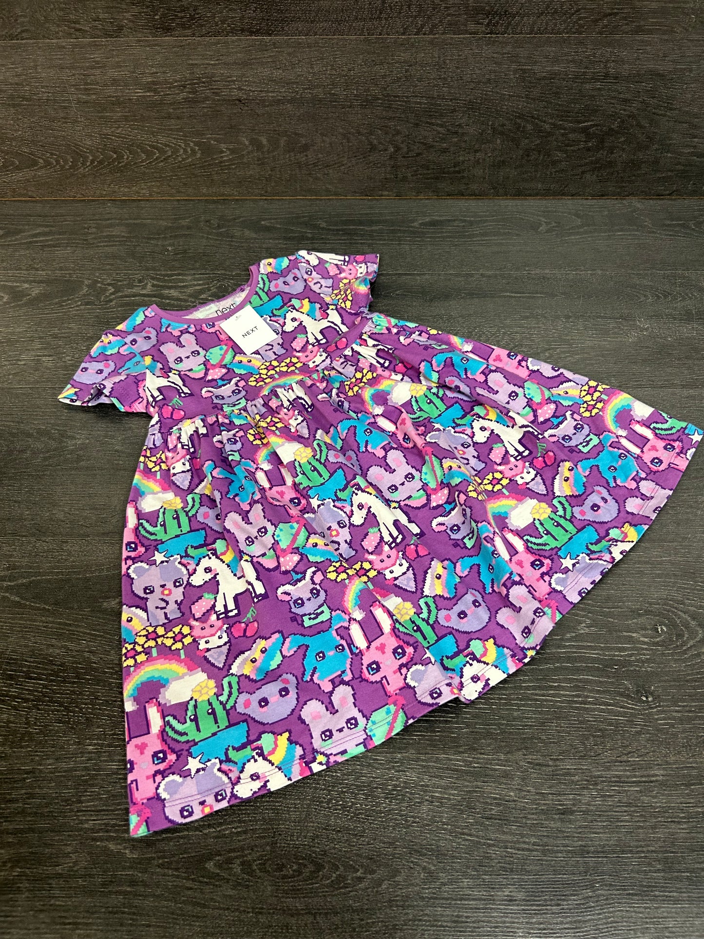 Neuve - next - 4-5 ans - robe - mauve