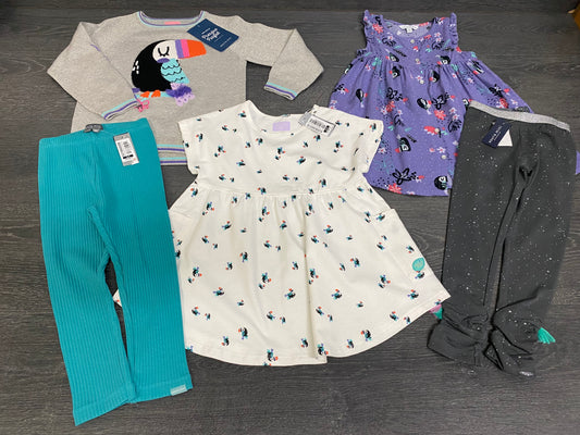 Neuf et robe tunique usagée - souris mini - 2-3 ans et 3 ans - toucan