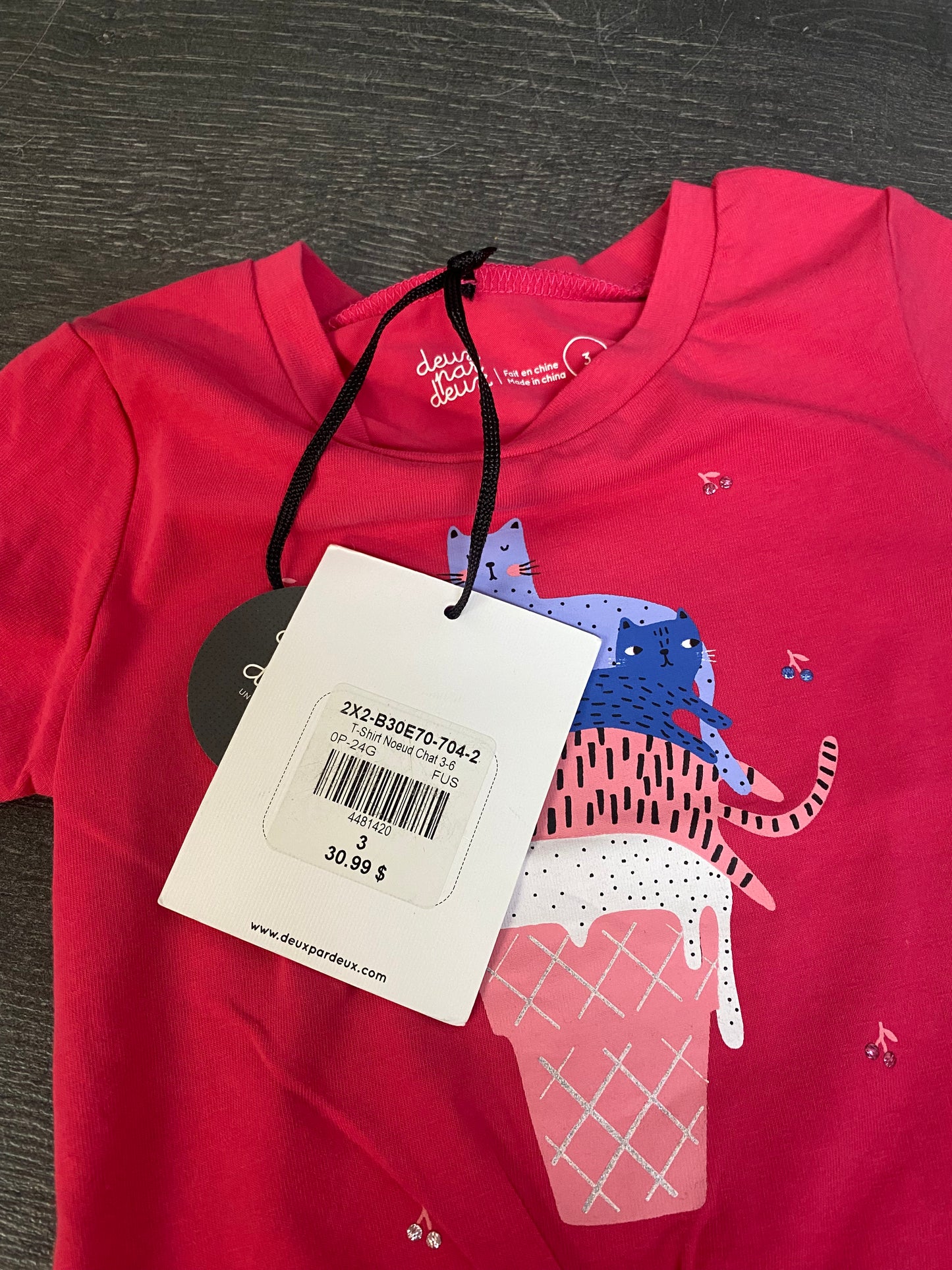 T shirt - 2x2 - 3 ans