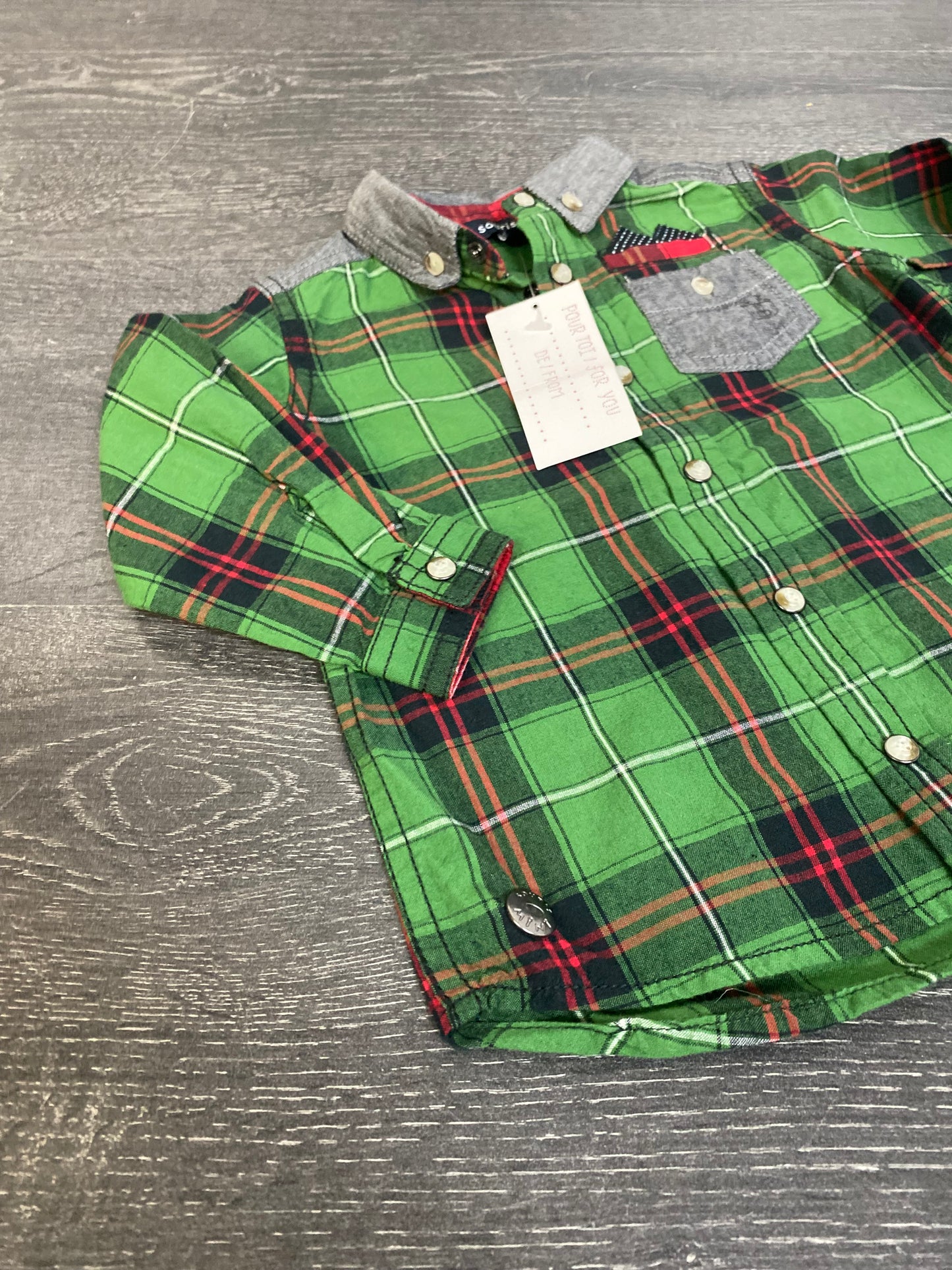 Chemise a carreaux - souris mini - 18 mois -