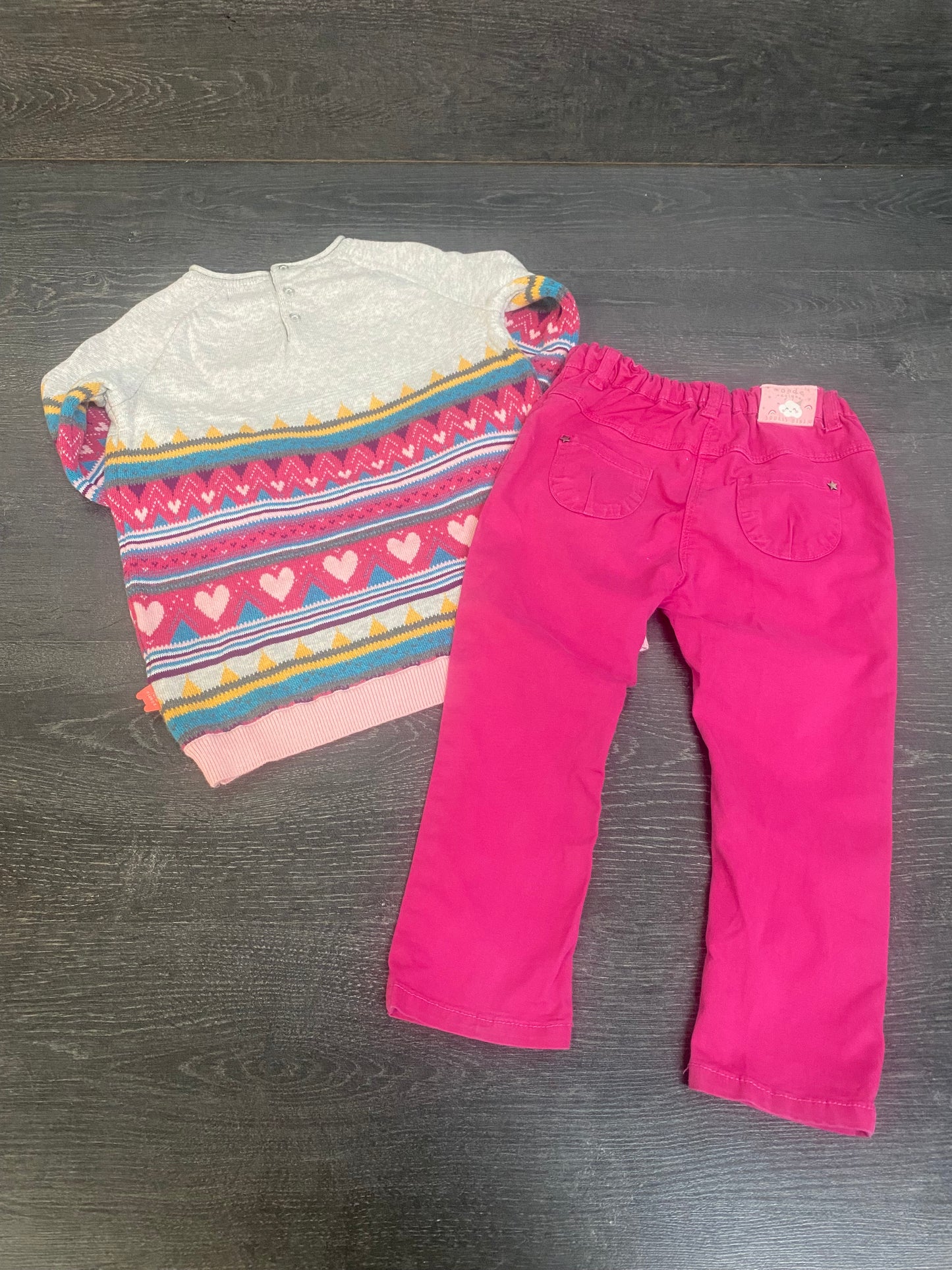 Friperie - tunique et pantalon - 2-3 ans - souris mini