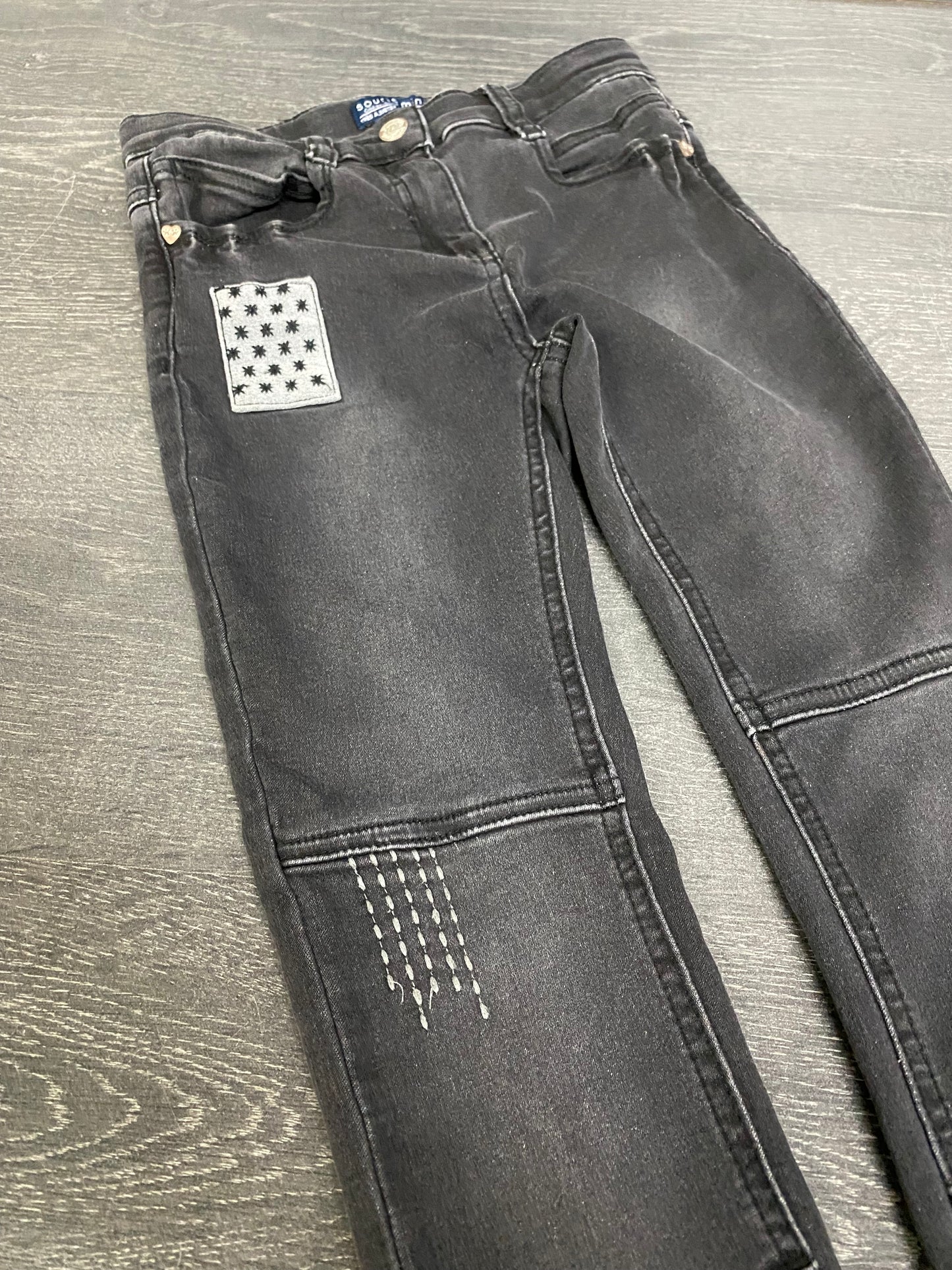 Friperie - jeans stretch - 7 ans - souris mini