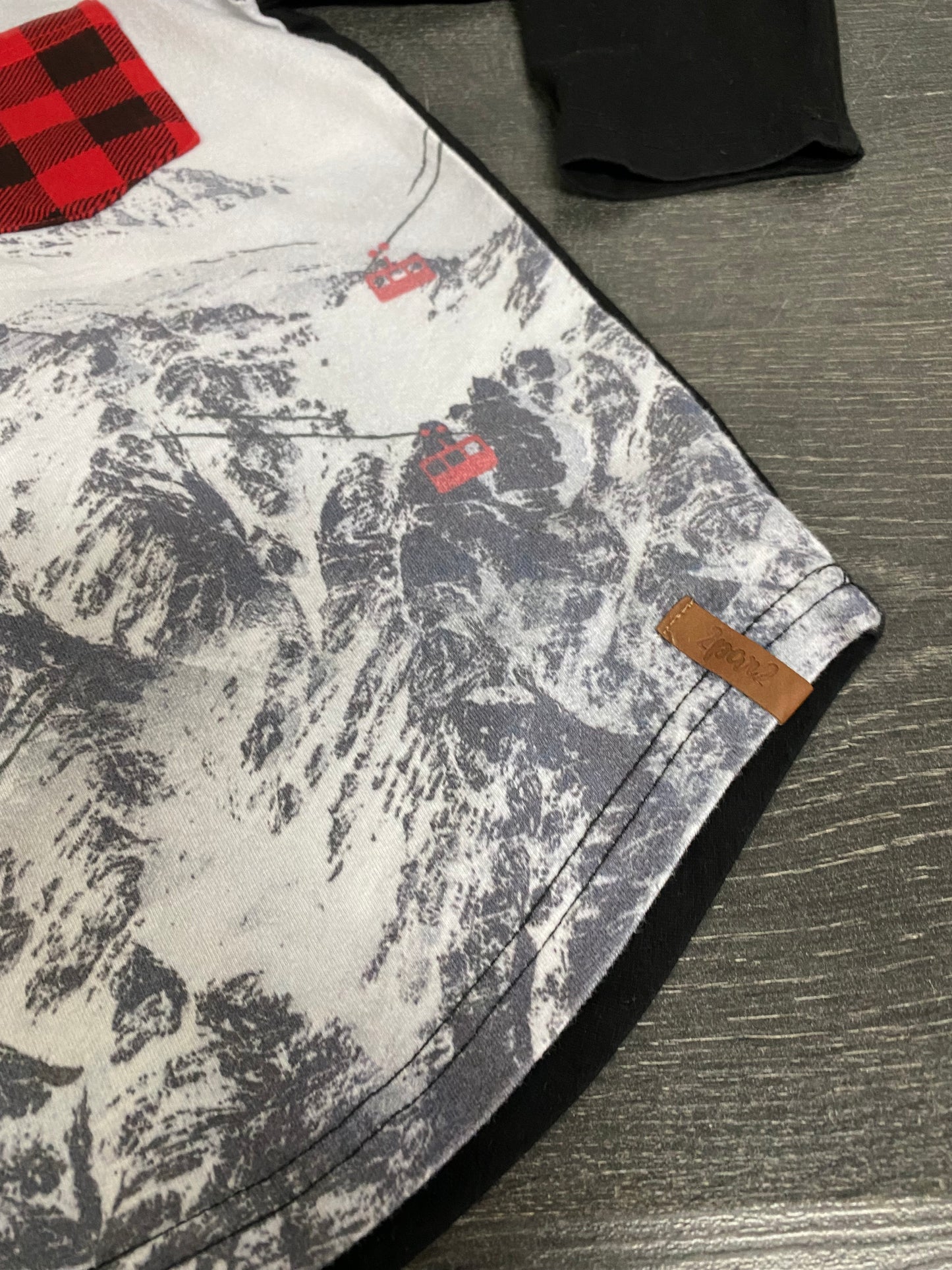 Friperie - 2x2 - manches longues - noire et blanc - 5 ans