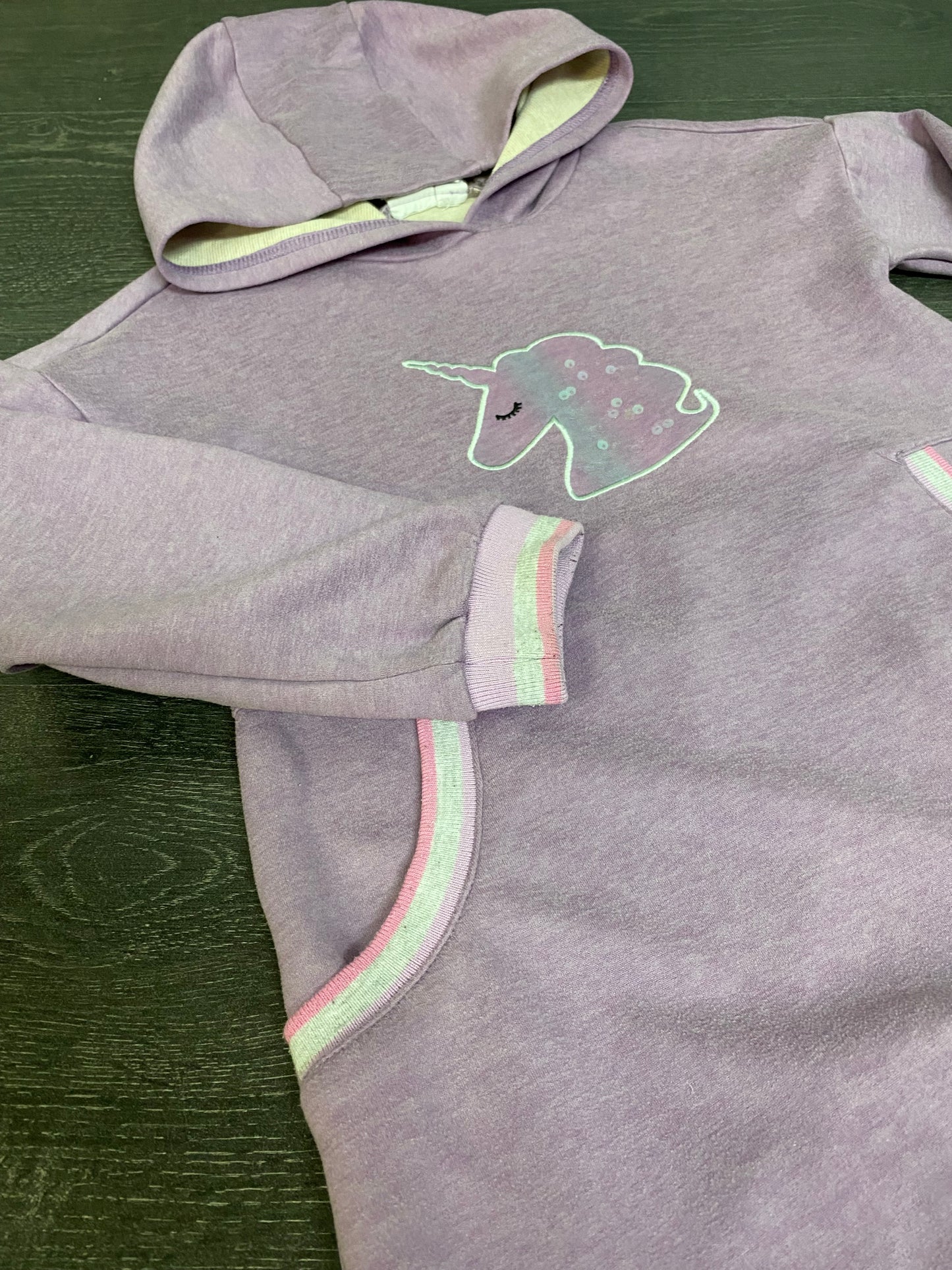 Friperie - tunique - 2x2 - 6 ans - lilas