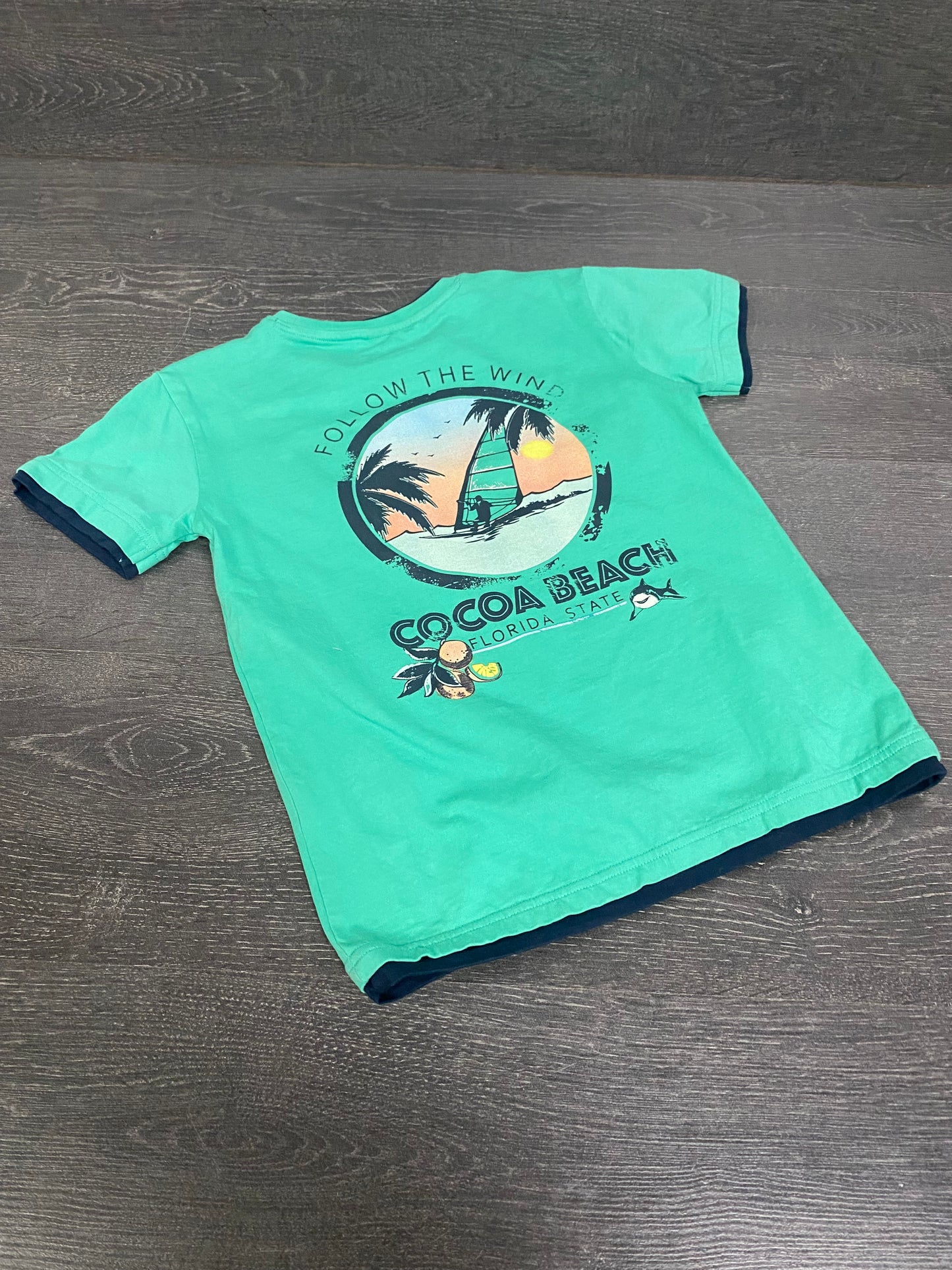 Friperie - t shirt - 8 ans - ver - nano