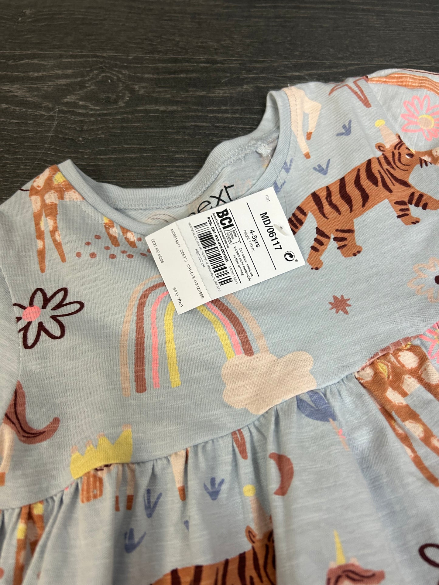 Neuve - next - tunique - 4 -5 ans - bleu