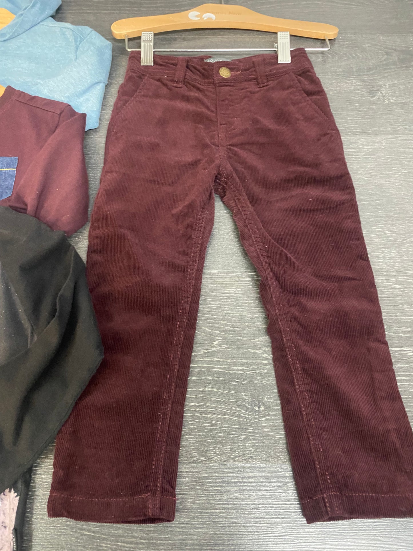 Friperie - petit lot 5 mcx - souris mini - 3 ans - 3 manches longues, un jogger et un pantalon velours corduroy