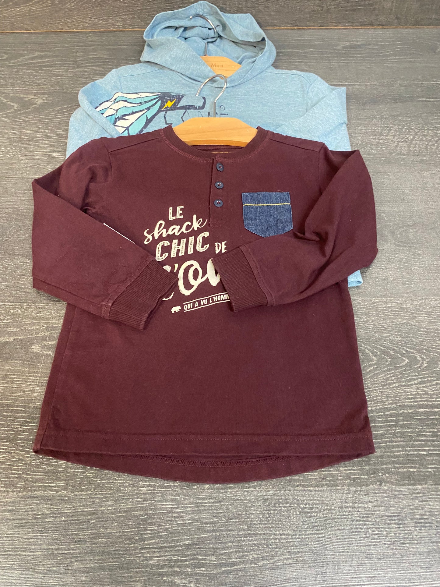 Friperie - petit lot 5 mcx - souris mini - 3 ans - 3 manches longues, un jogger et un pantalon velours corduroy