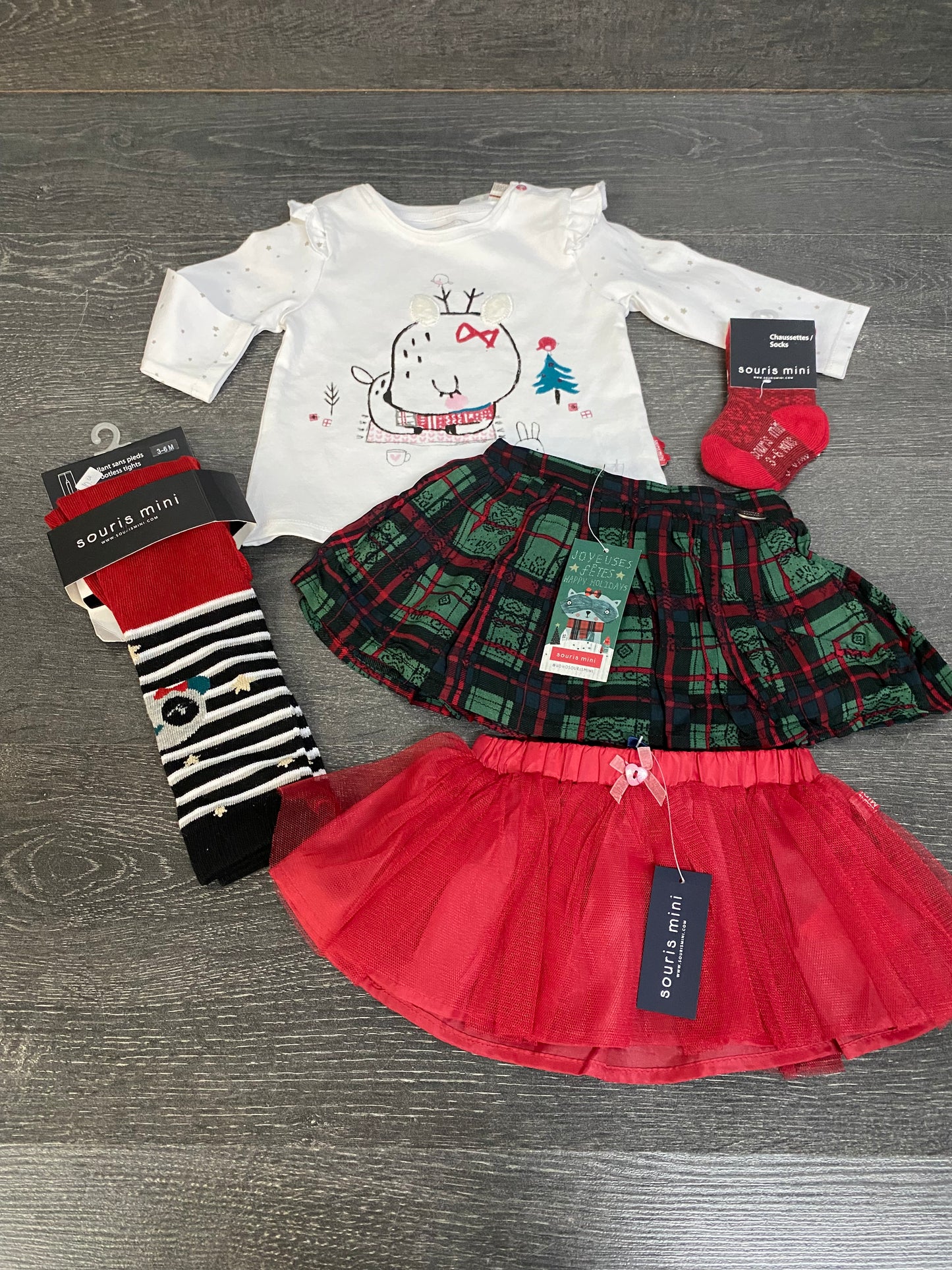 PROMO DE NOEL 40$ - Petit lot de 3-6 mois - souris mini -  neuf