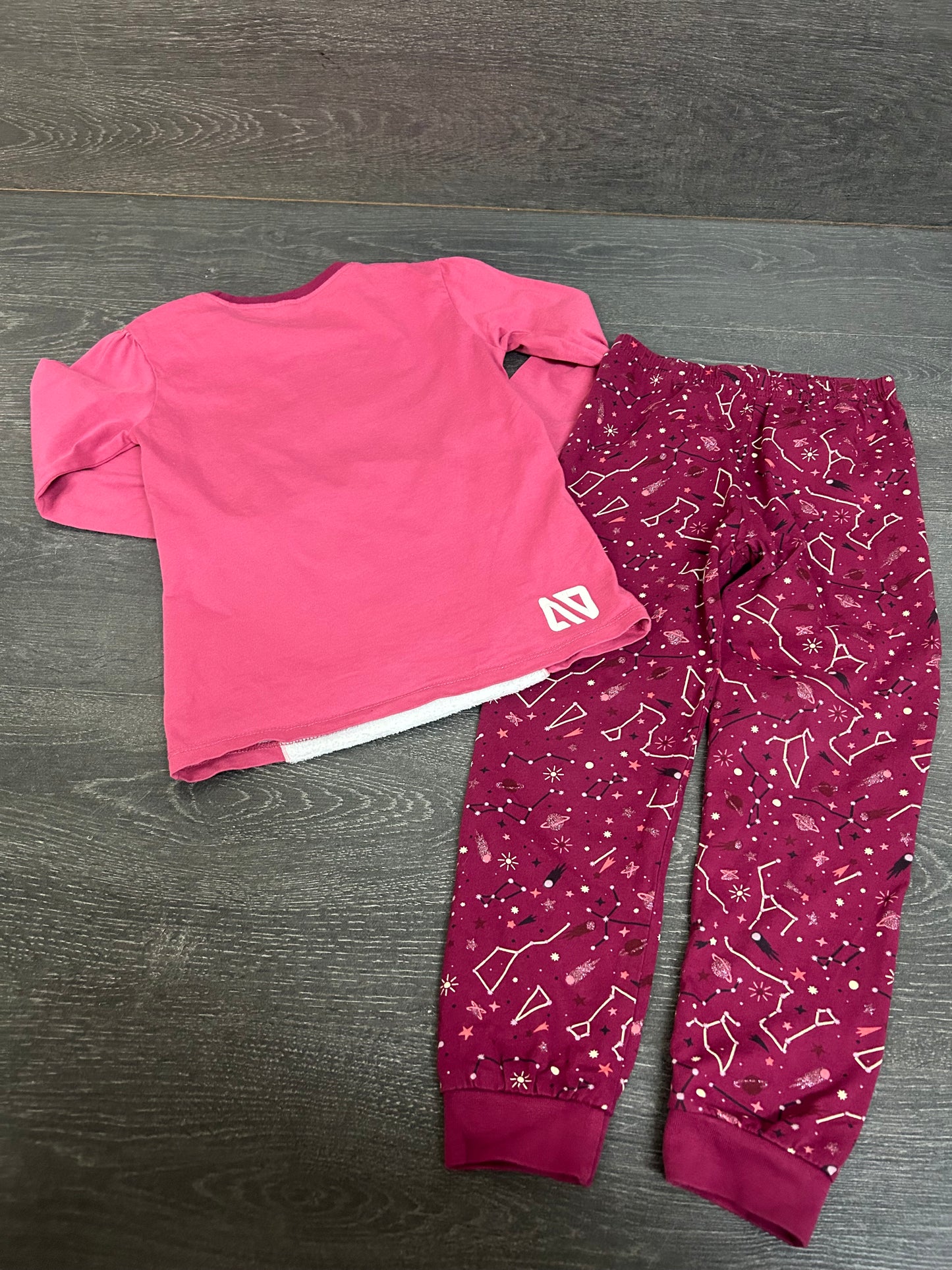 Friperie - nano - pyjama - 5 ans - rose -