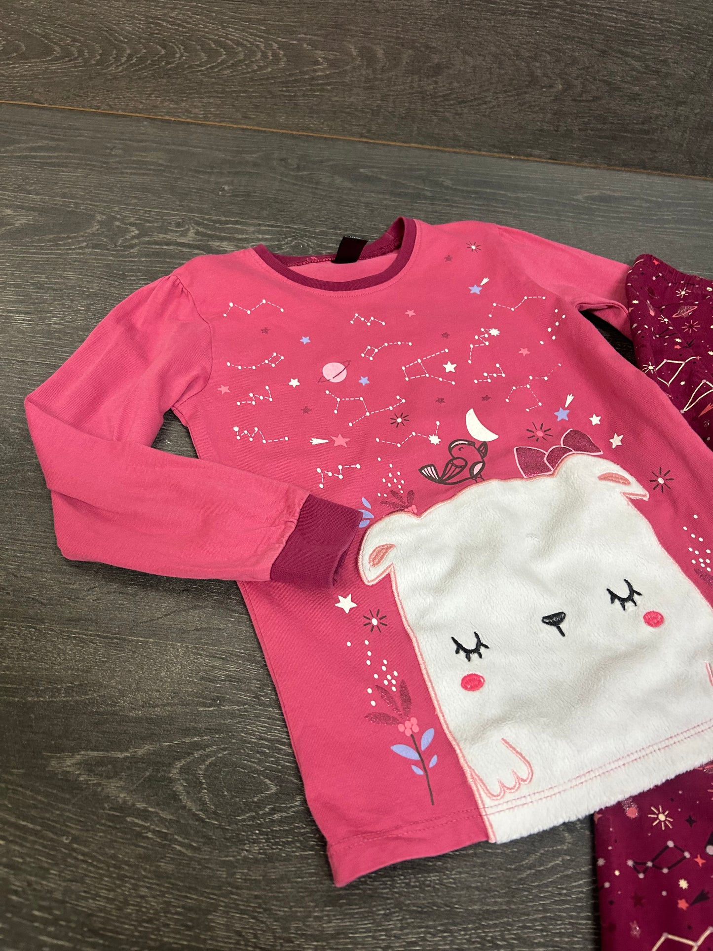 Friperie - nano - pyjama - 5 ans - rose -
