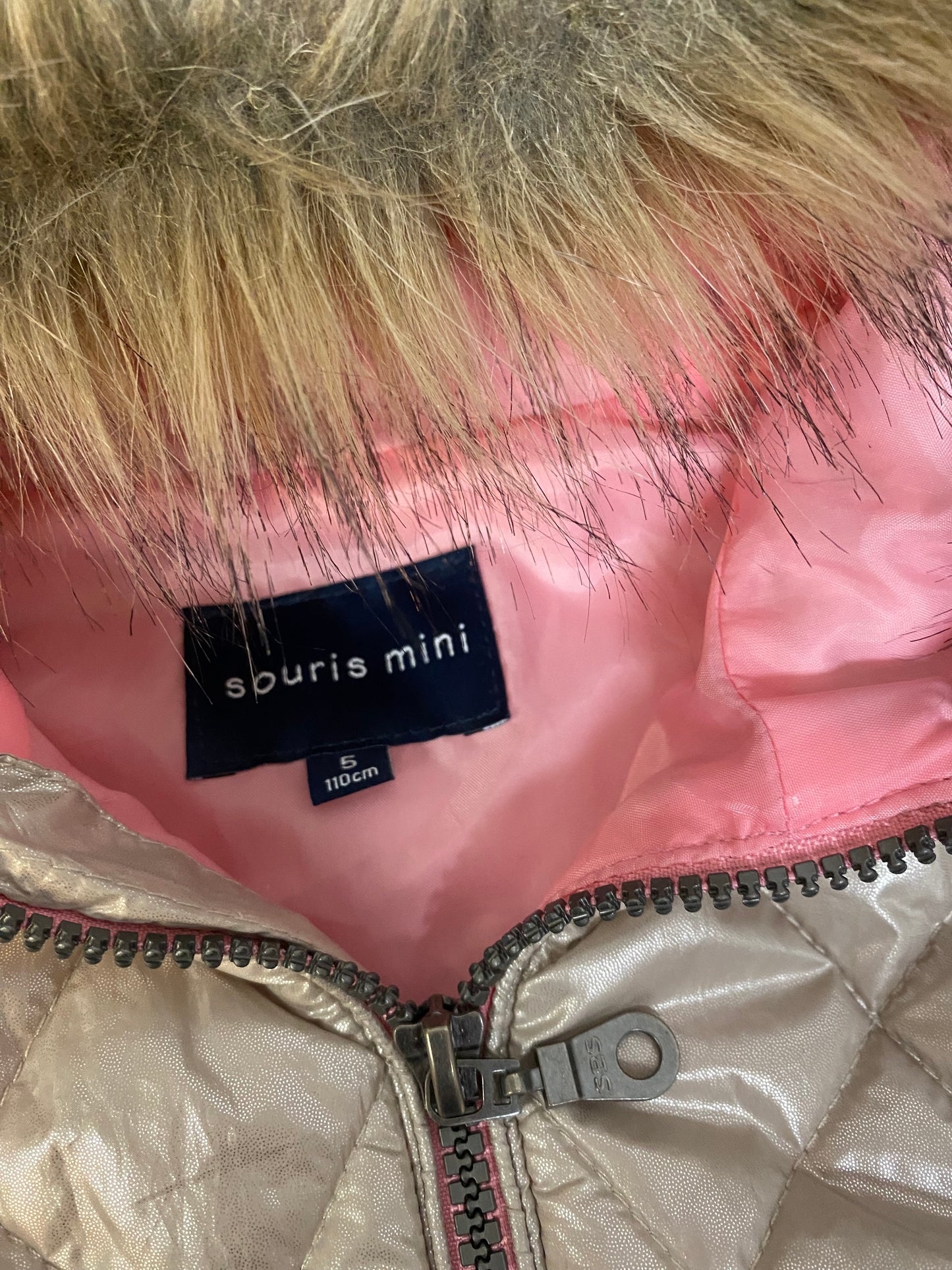 Friperie - mini tache voir photos - 5 ans - veste sans manches - souris mini