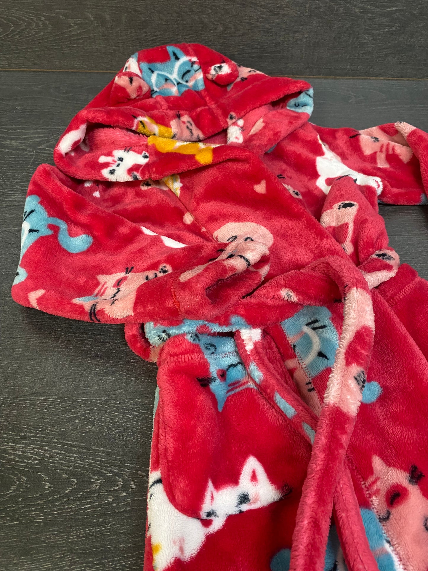 Reservé jass bel - Friperie - robe de chambre douce - 4-5 ans - souris mini