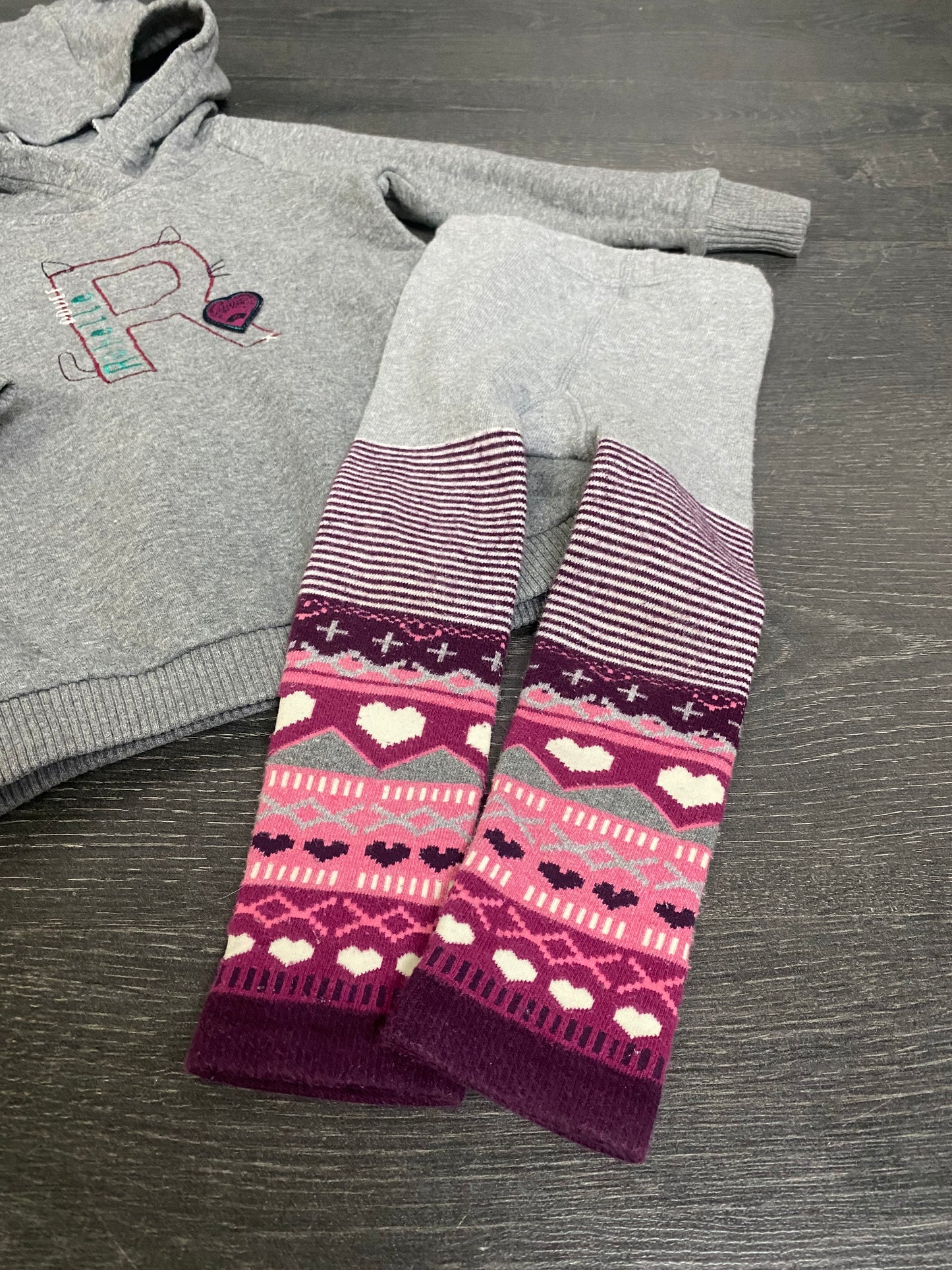 Friperie - tunique rebelle 2 ans et collant 2-3 ans -