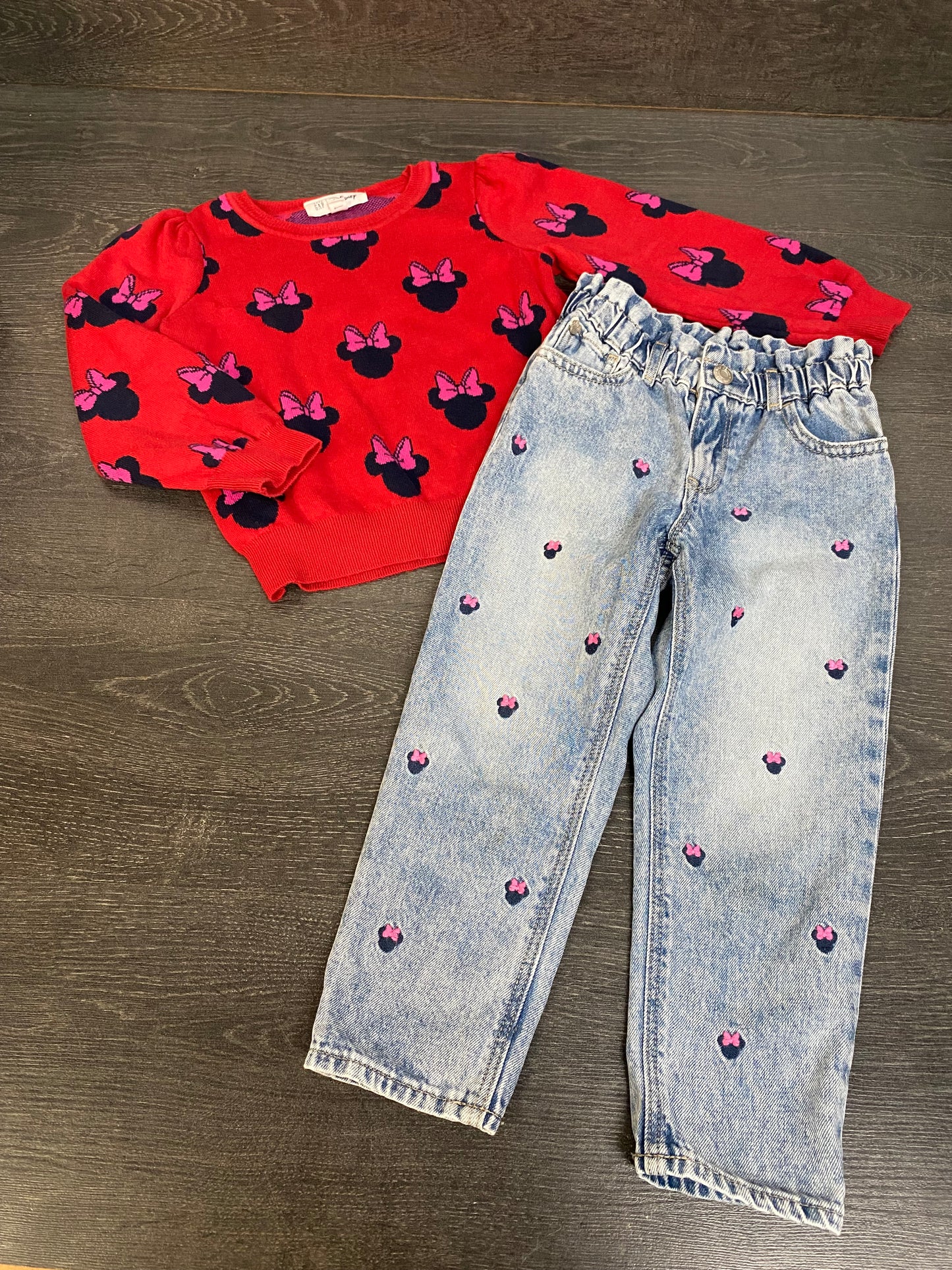Friperie - gap edition walt disney - 5 ans - jeans et tricot