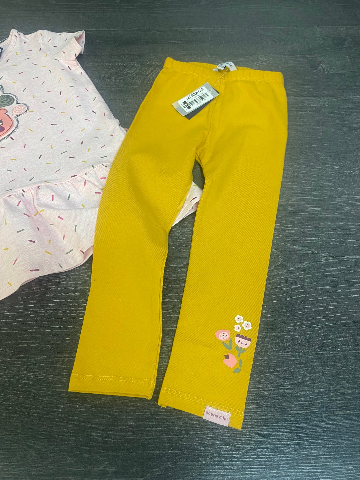 Reservé - Tunique et legging - 2-3 ans - souris mini - neuf