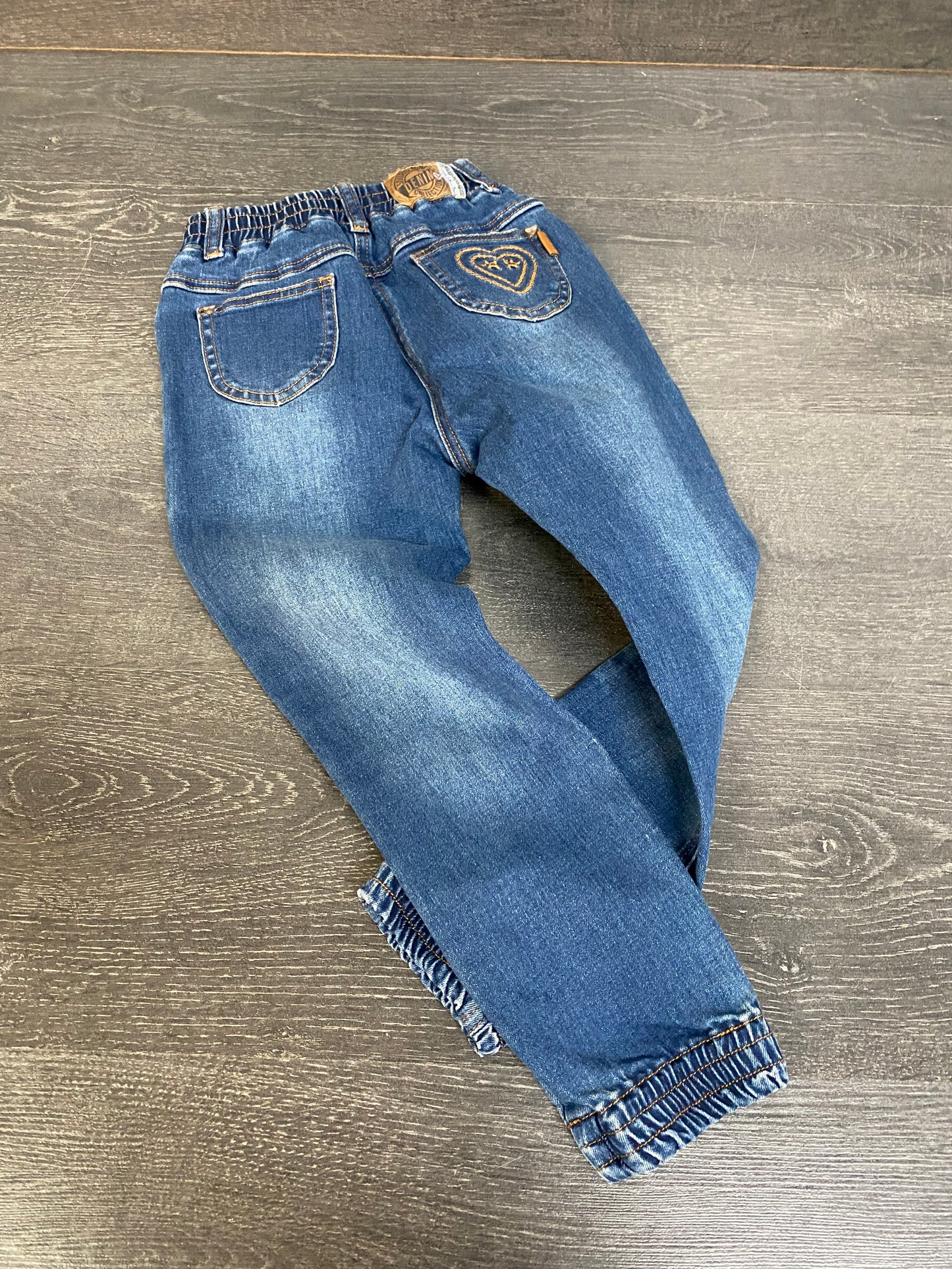 Friperie - jeans jogger - souris mini - 6 ans - mini qq chose voir la photo