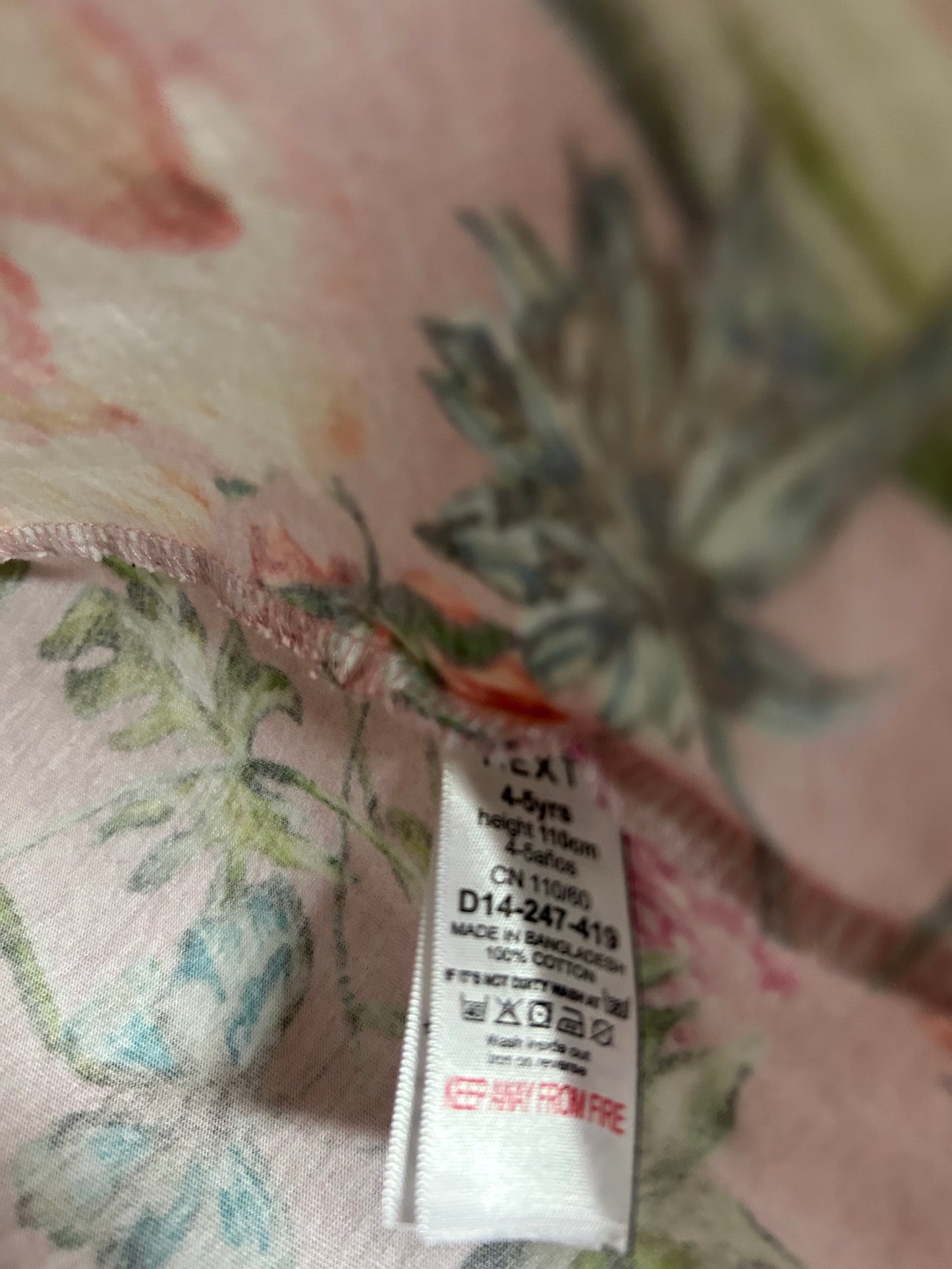 Friperie - next - robe d’été - 4-5 ans -
