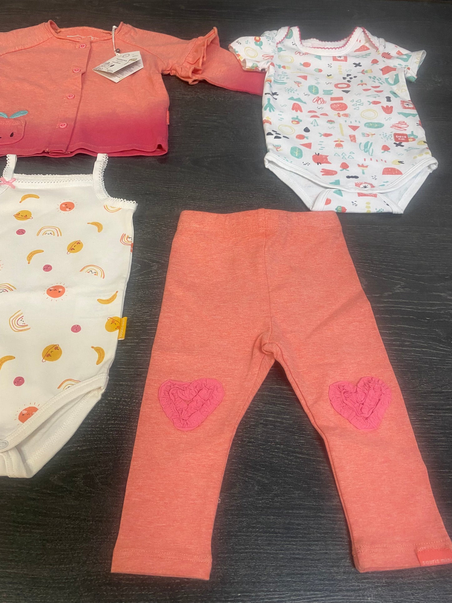 Lot bebe fille - 6-9 mois- souris mini