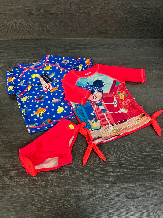 Neuf et usagé - 2 rashguard et culotte - 3 ans -