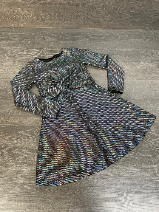 Friperie comme neuve - robe brillante - 7 ans - zara -