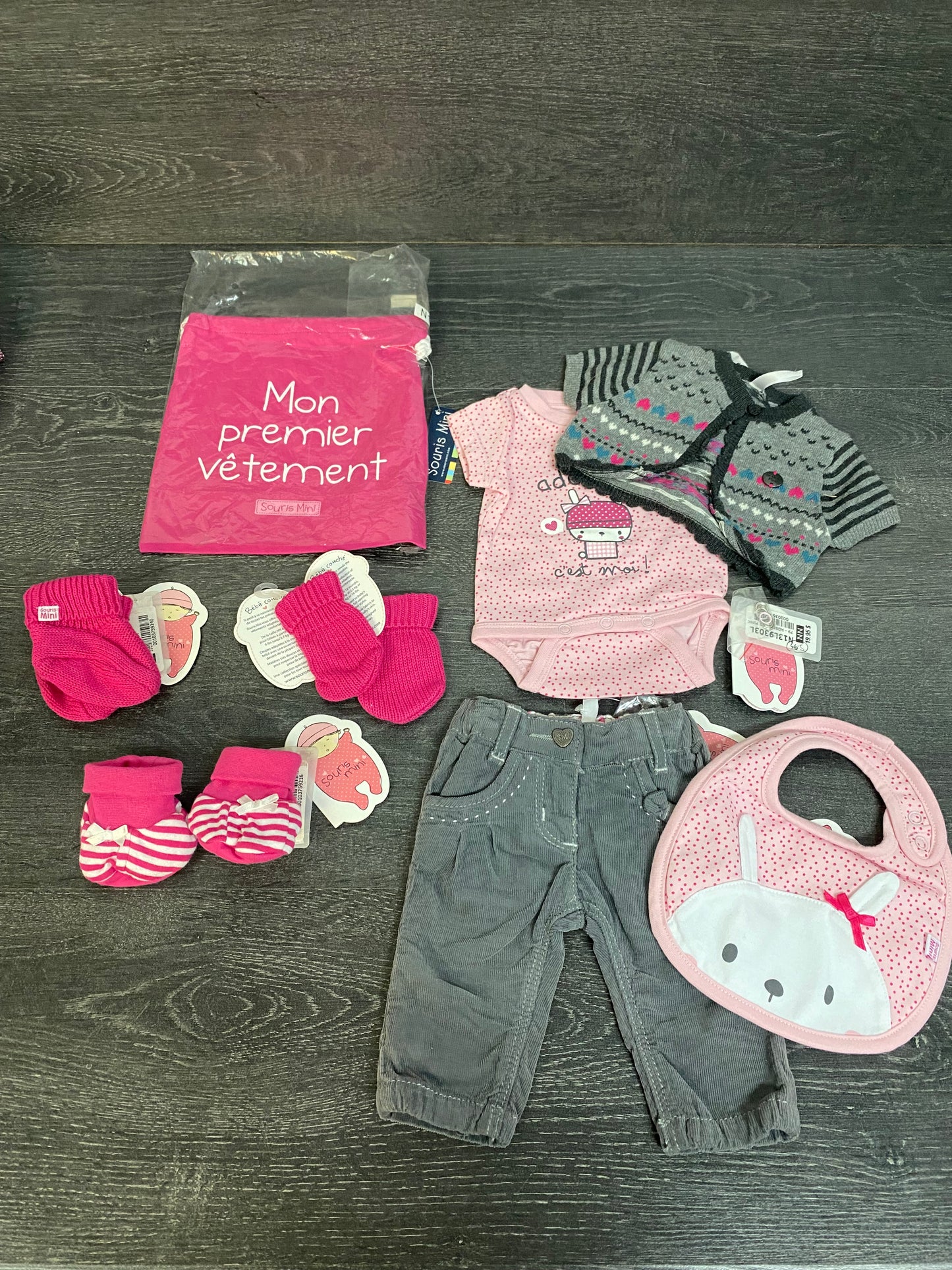 Lot - nn-3 mois - souris mini