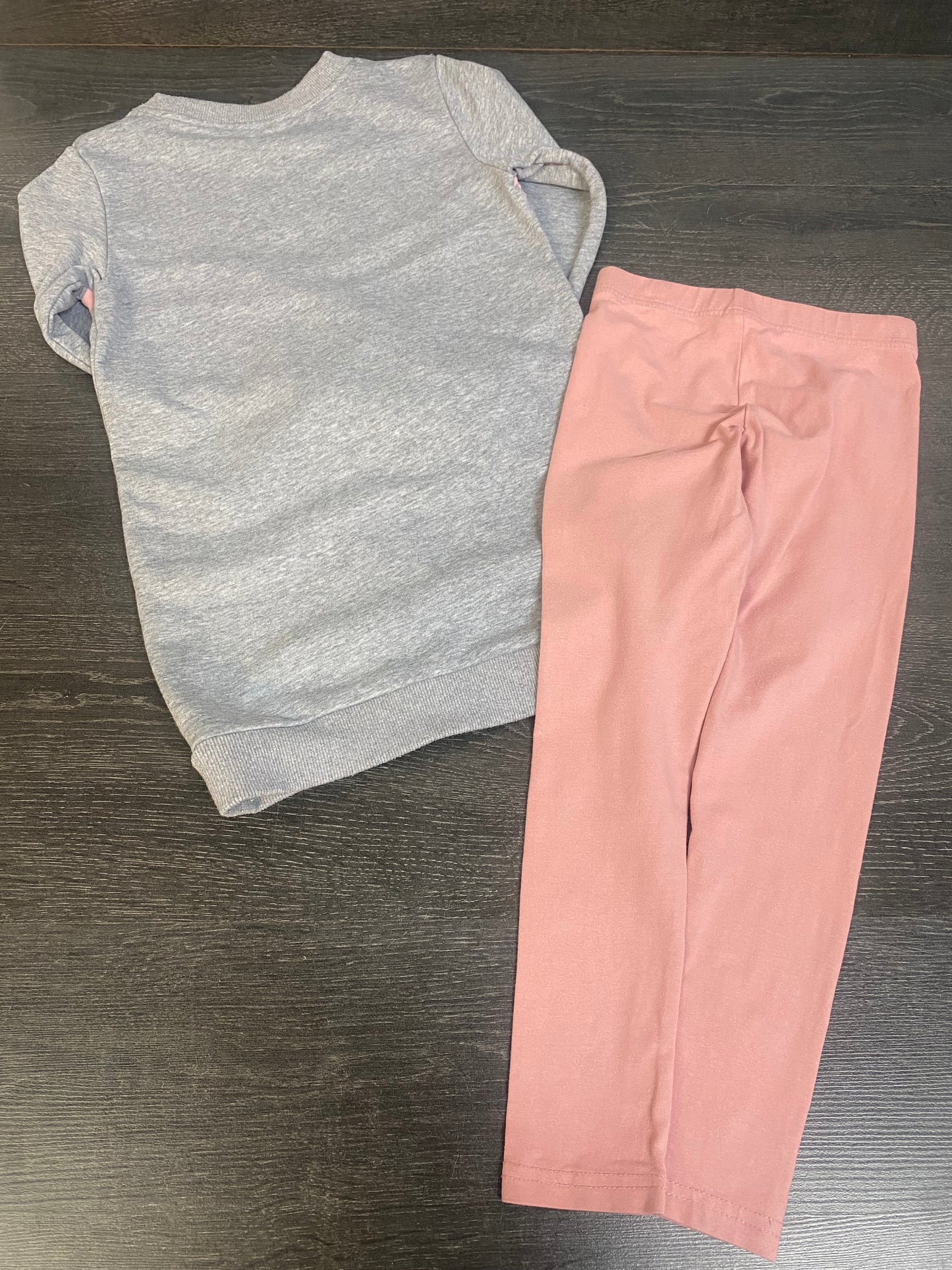 Friperie - tunique will and you et legging osh kosh -7 ans - bel etat