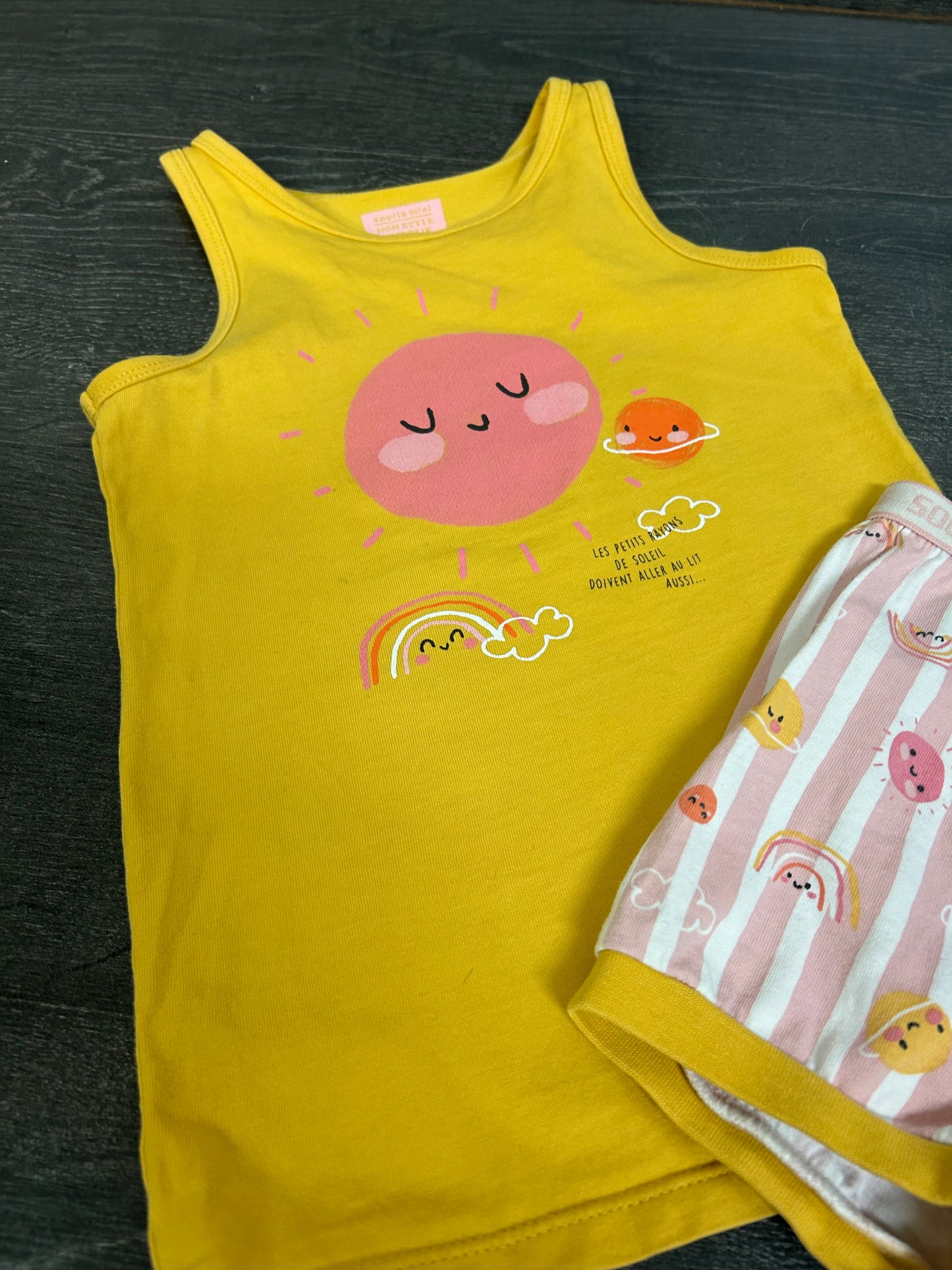 Reservé - Friperie - 4 ans - pyjama été - Souris Mini -